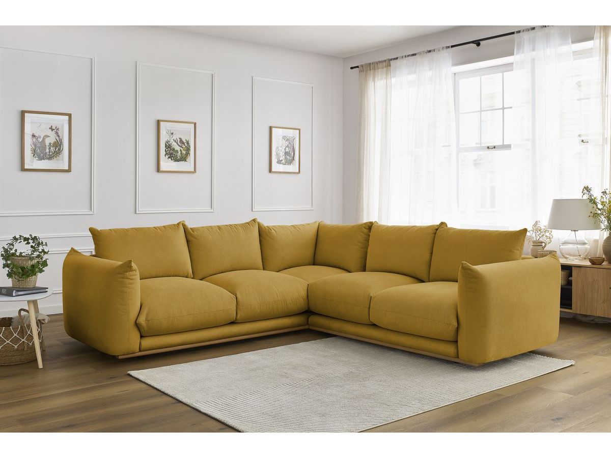 Bobochic Ernest Ecksofa Stoff Gelb