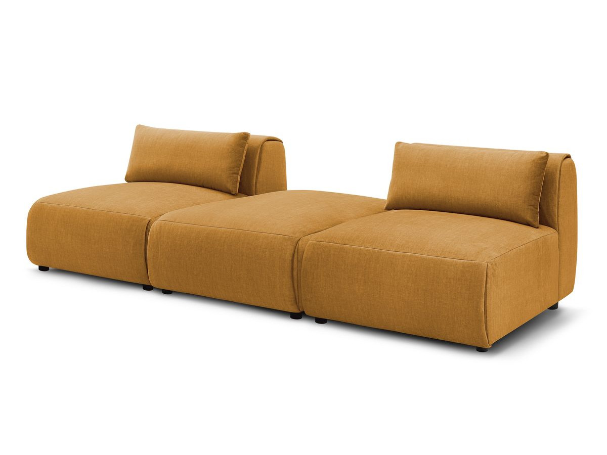Bobochic Jeanne Sofa 3-Sitzer Samt Gelb