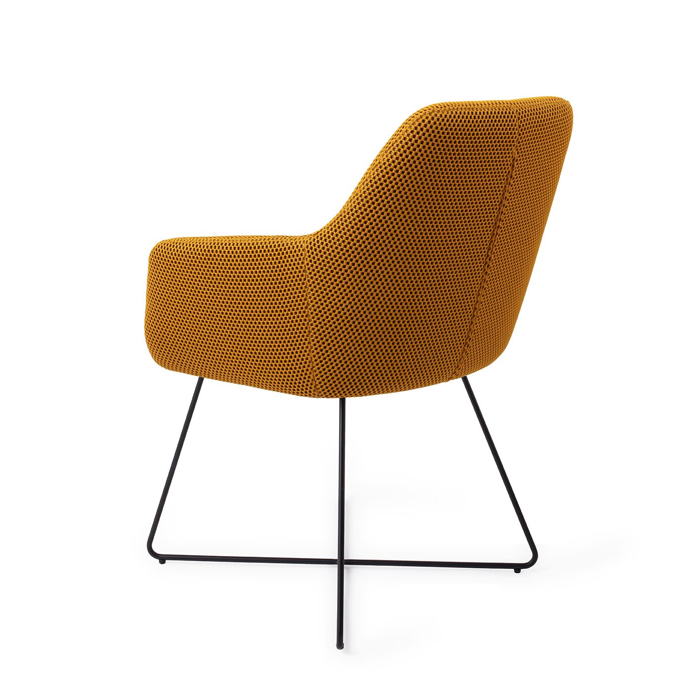 Jesper Home Esszimmerstuhl Hiroo Groovy-Garam Cross Schwarz