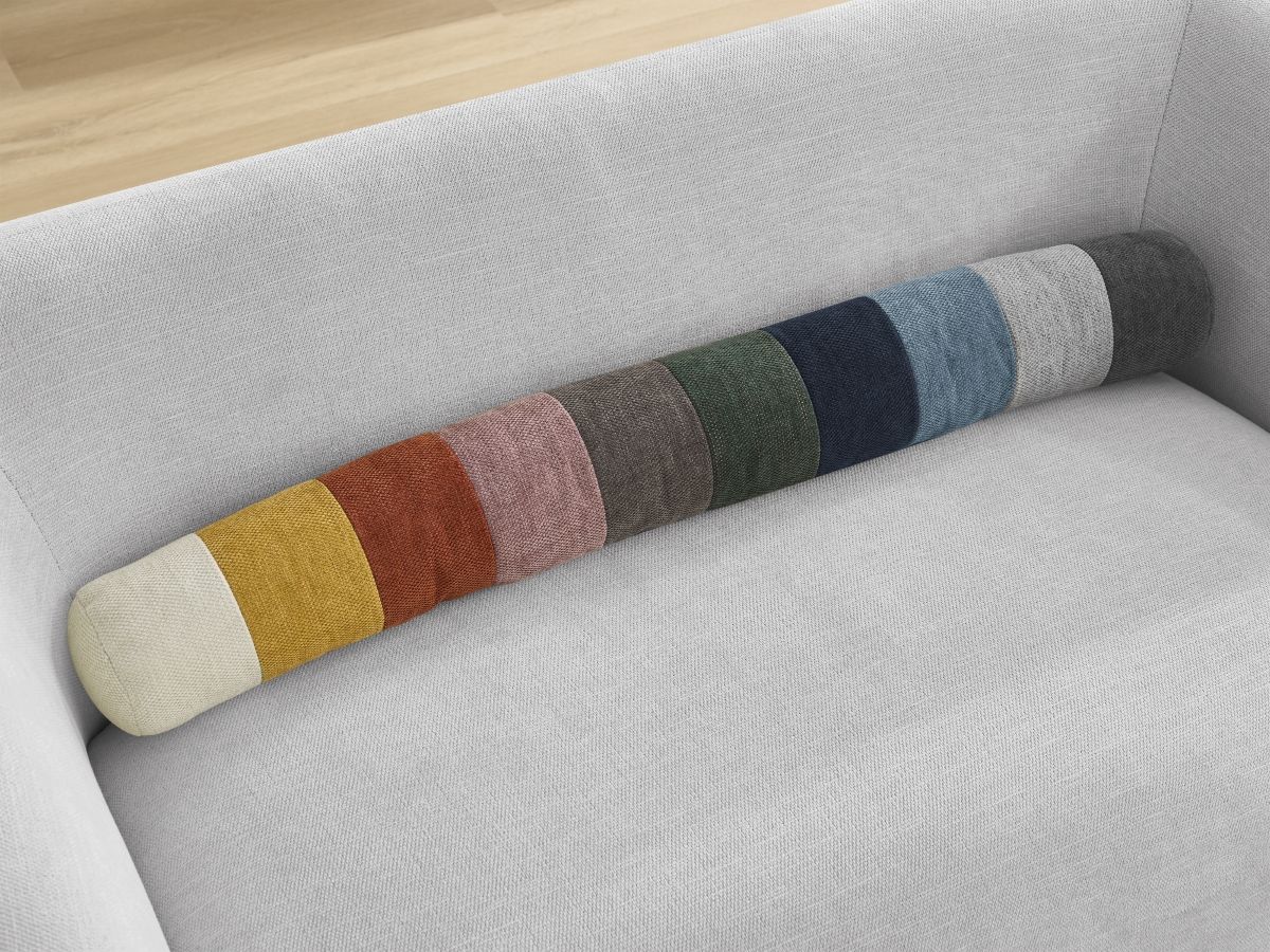 Bobochic Celine Sofa 2-Sitzer Stoff Hellgrau