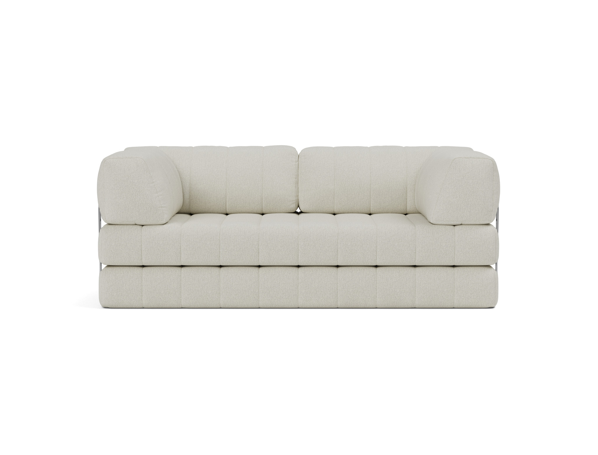 Schlafsofa CozyPad mit Armlehnen Flachgewebe Mixed Dance 527-Natural