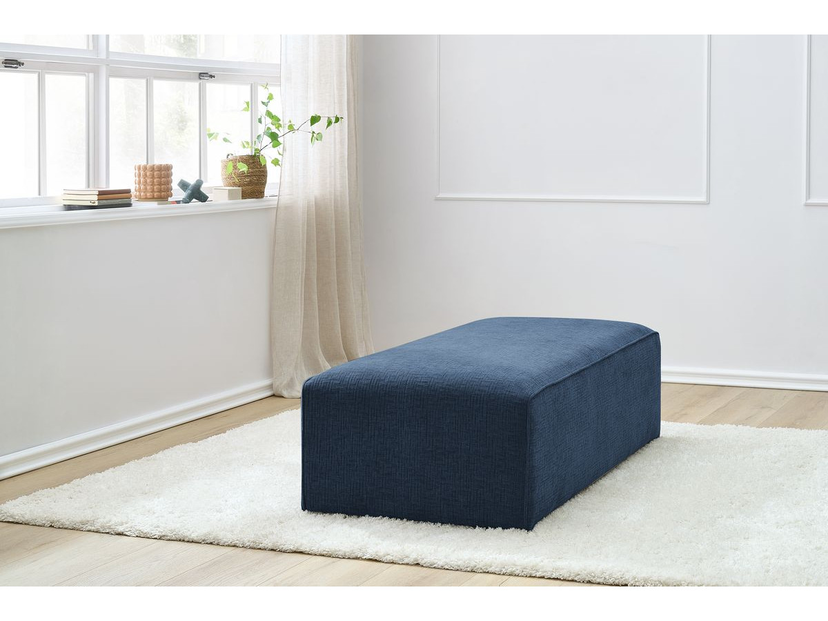 Bobochic Megeve Pouf Strukturstoff Dunkelblau