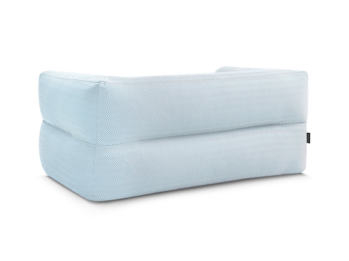 Bobochic Nour Gartensofa 2-Sitzer Stoff Hellblau