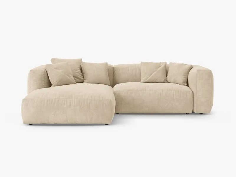 Micadoni Martina Ecksofa 4-Sitzer mit Schlaffunktion in Beige