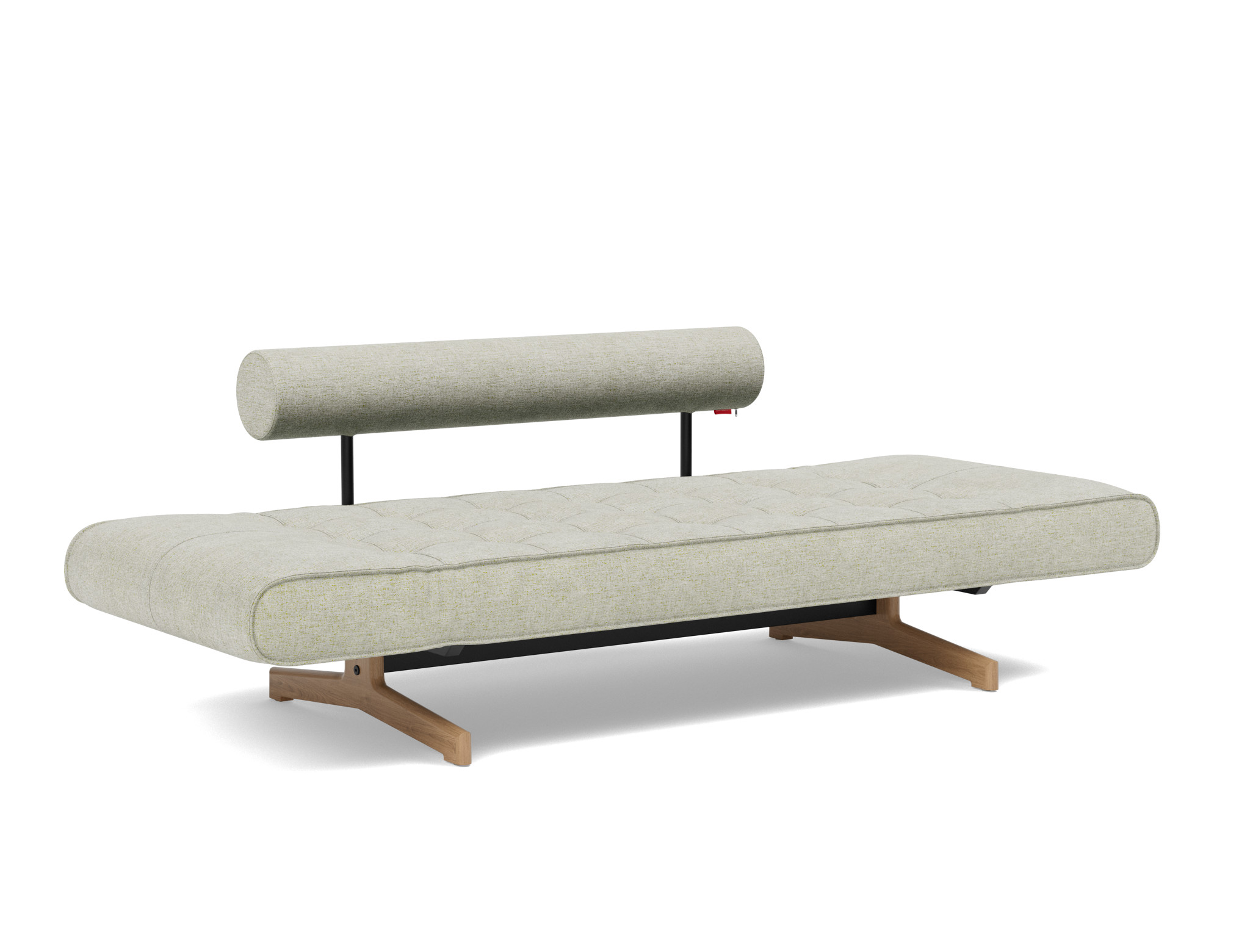 Tagesbett Ghia Flachgewebe Avella 280-Sand Beine Eiche