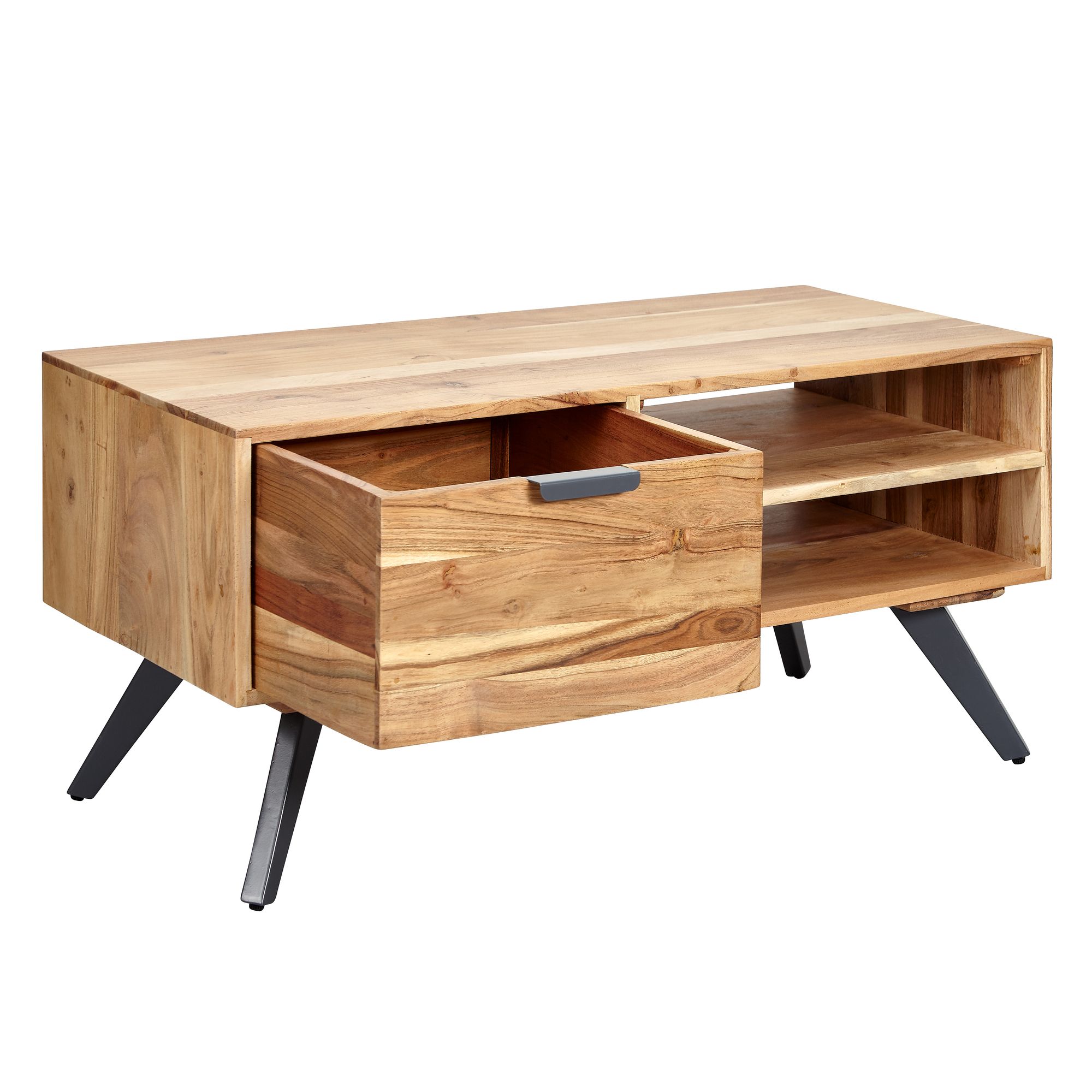 Lowboard Vissing Akazie Massivholz Braun 95 × 45 × 45 cm