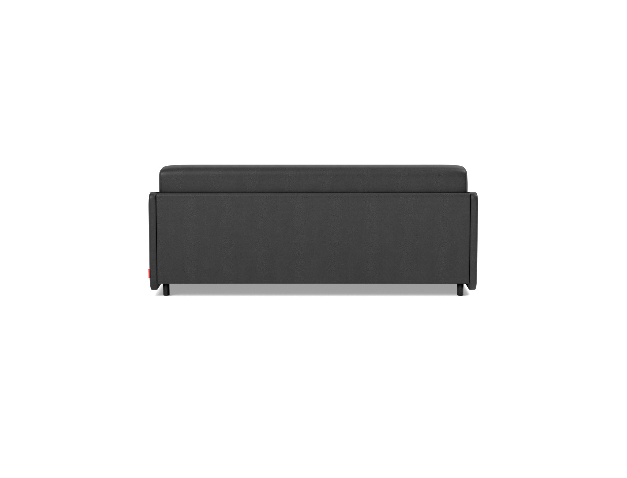Schlafsofa Eivor mit Taschenfederkernmatratze 160 Lederoptik Faunal 550-Black