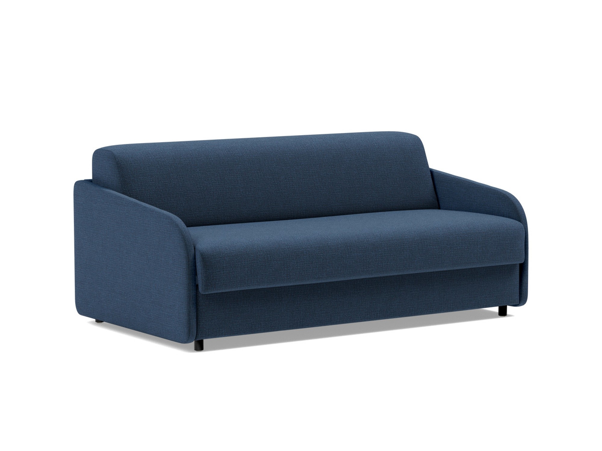 Schlafsofa Eivor mit Taschenfederkernmatratze 140 Chenille Esina 414-Indigo-Blue