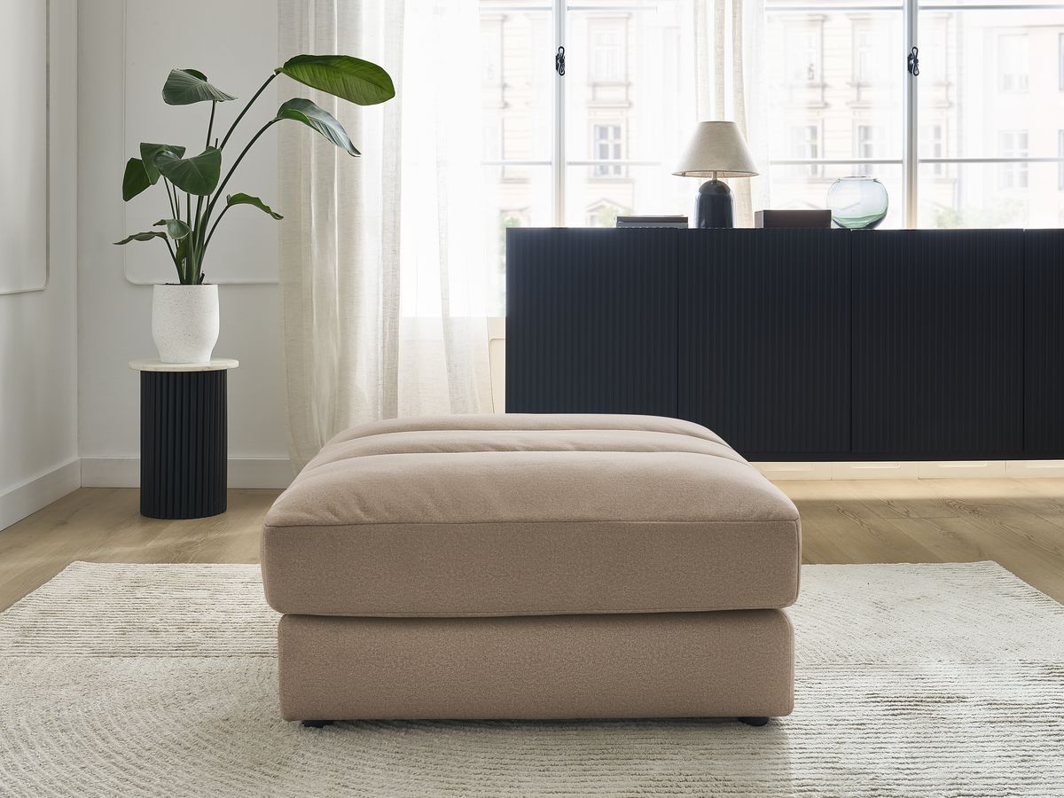 Bobochic Sierra Pouf Samt Taupe