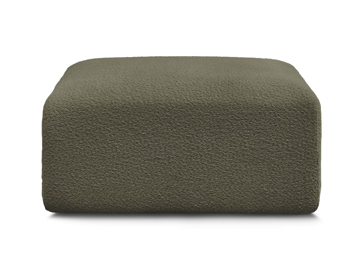 Bobochic Tina Pouf Bouclé-Stoff Grün