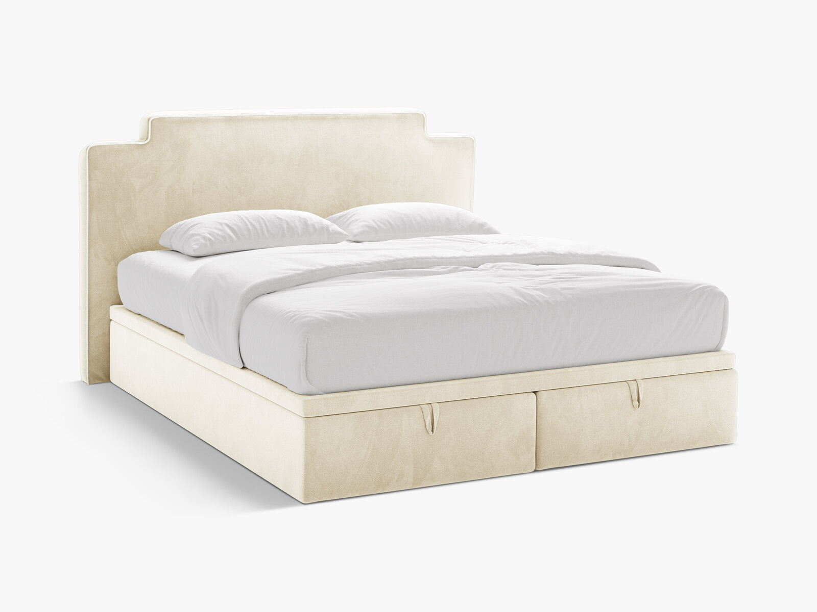Micadoni Princess Boxspringbett mit Bettkasten und Kopfteil