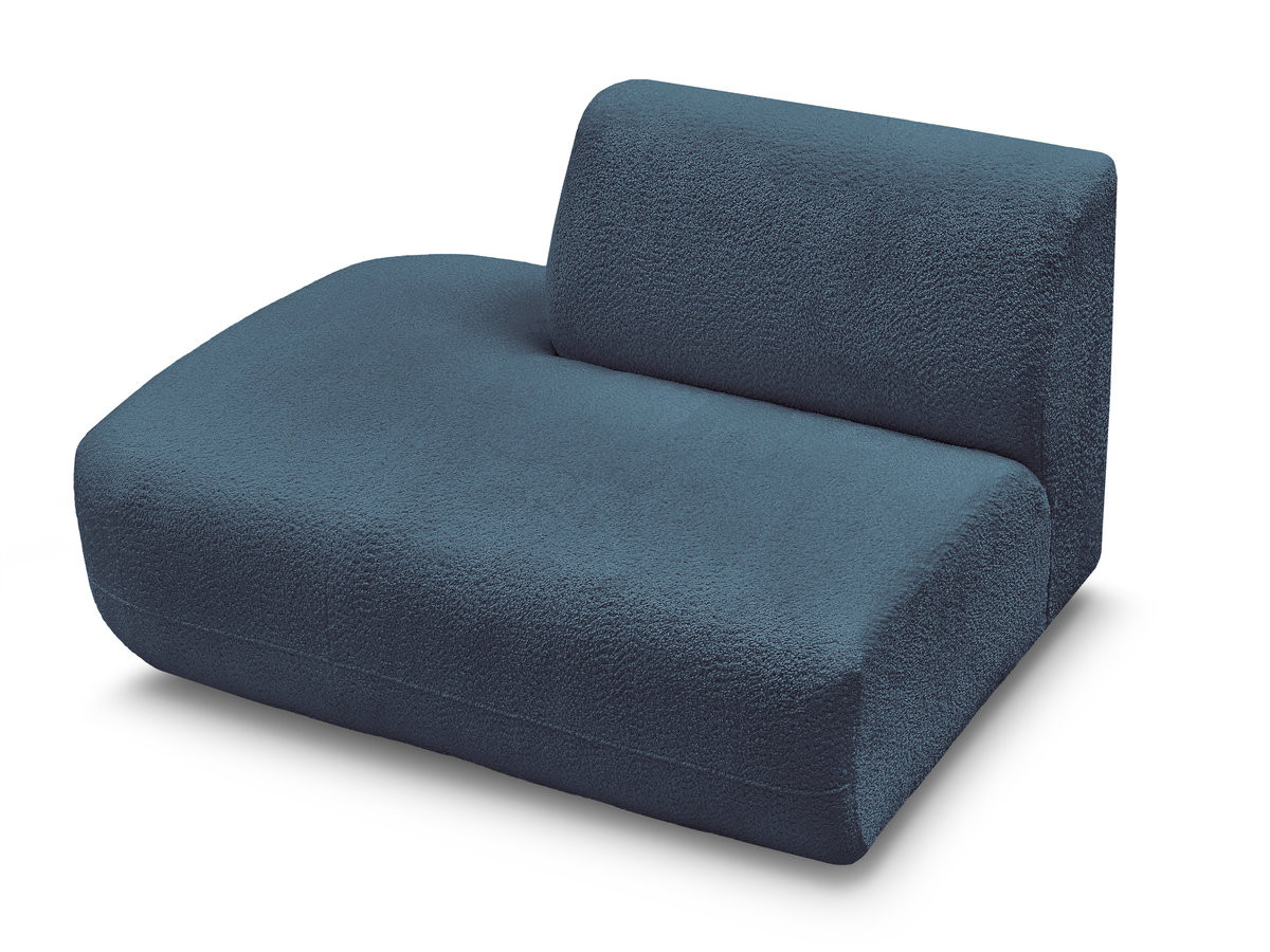 Bobochic Anda Sofamodul 2-Sitzer Chenille Hellblau Ecke links