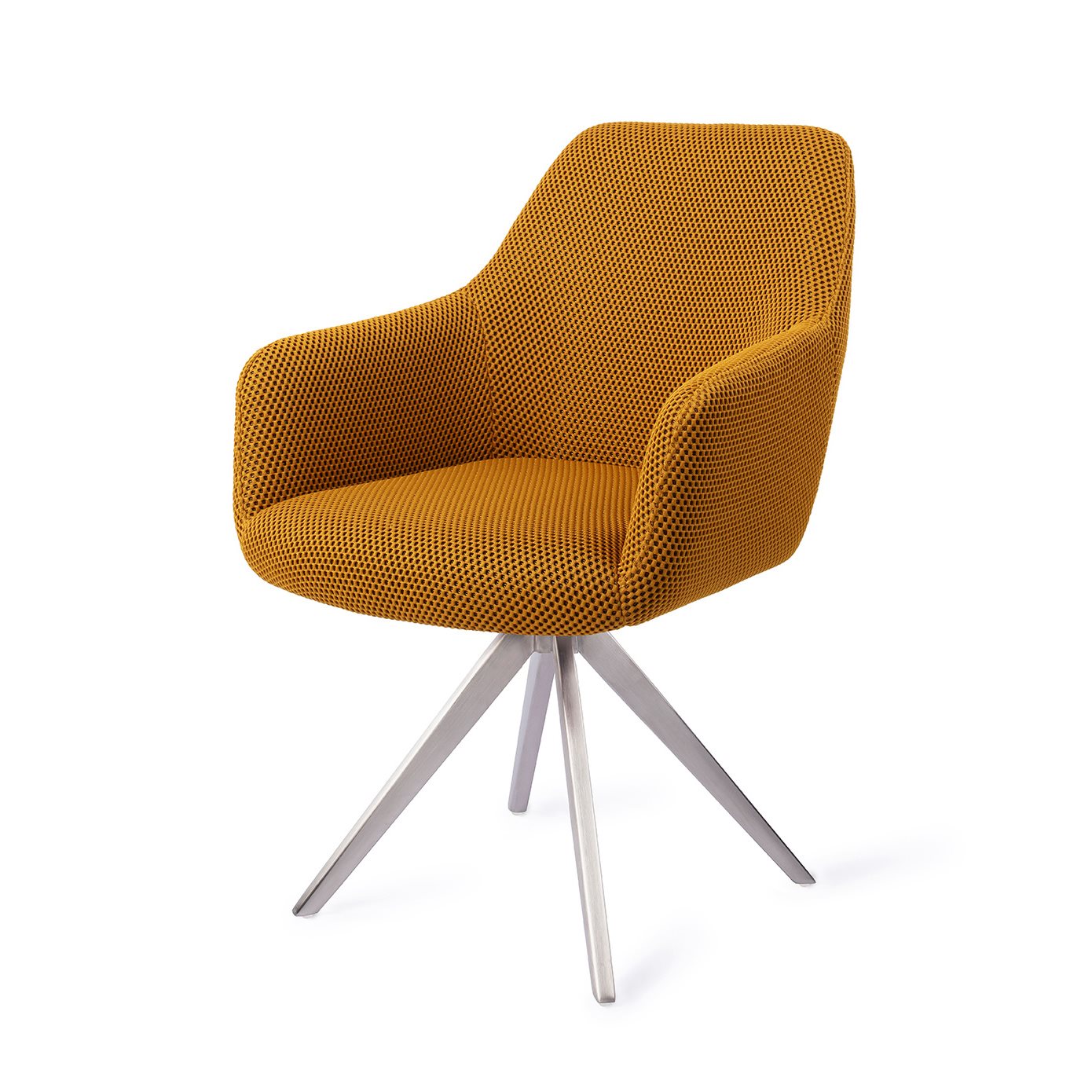 Jesper Home Esszimmerstuhl Hiroo Groovy-Garam Turn Stahl