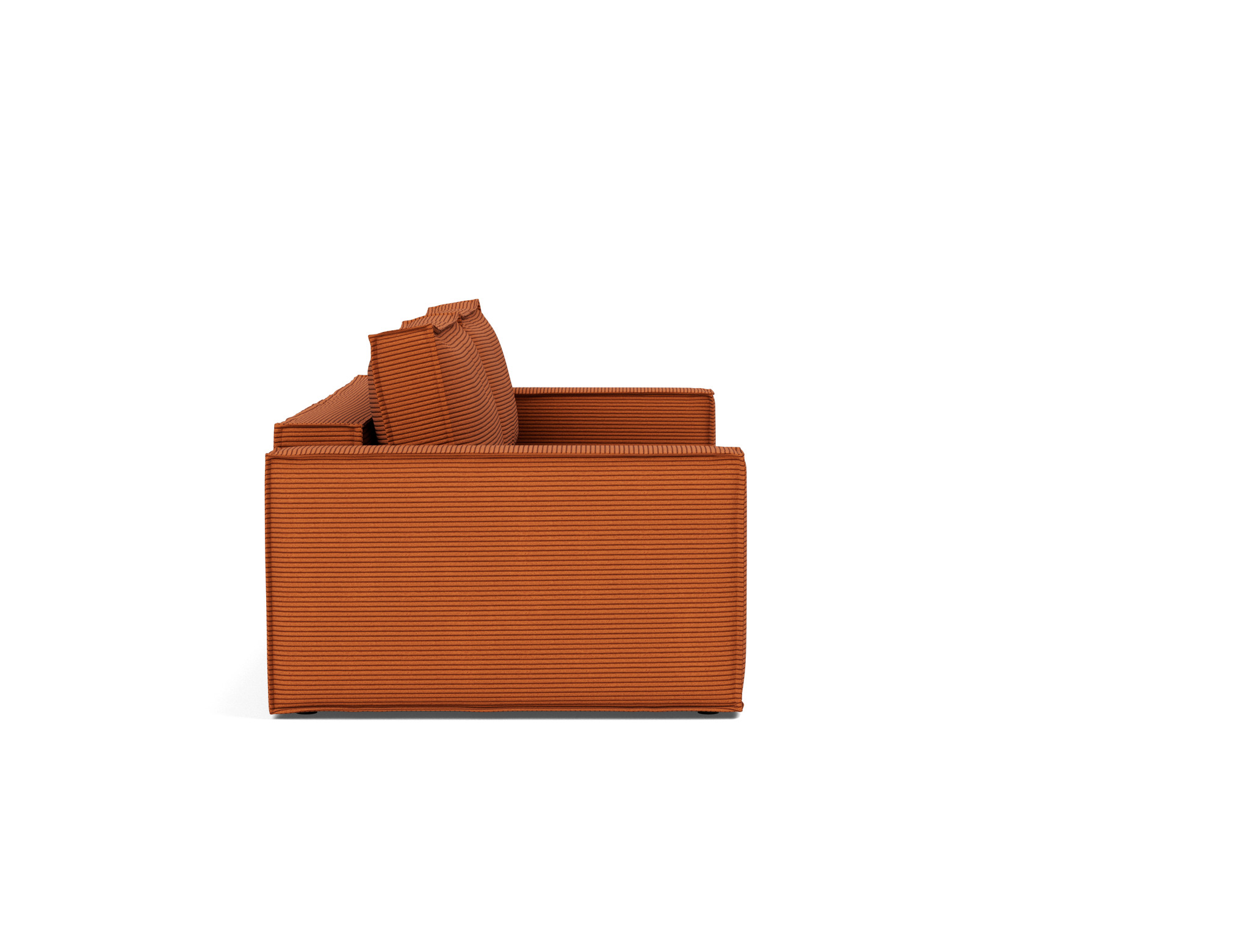 Schlafsofa Newilla Kord Corduroy 595-Burnt-Orange