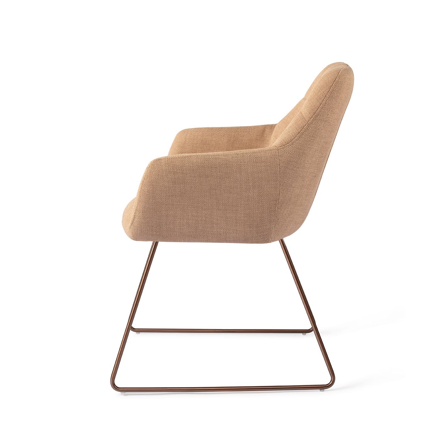 Jesper Home Esszimmerstuhl Noto Toasted-Toffee Slide Rosa
