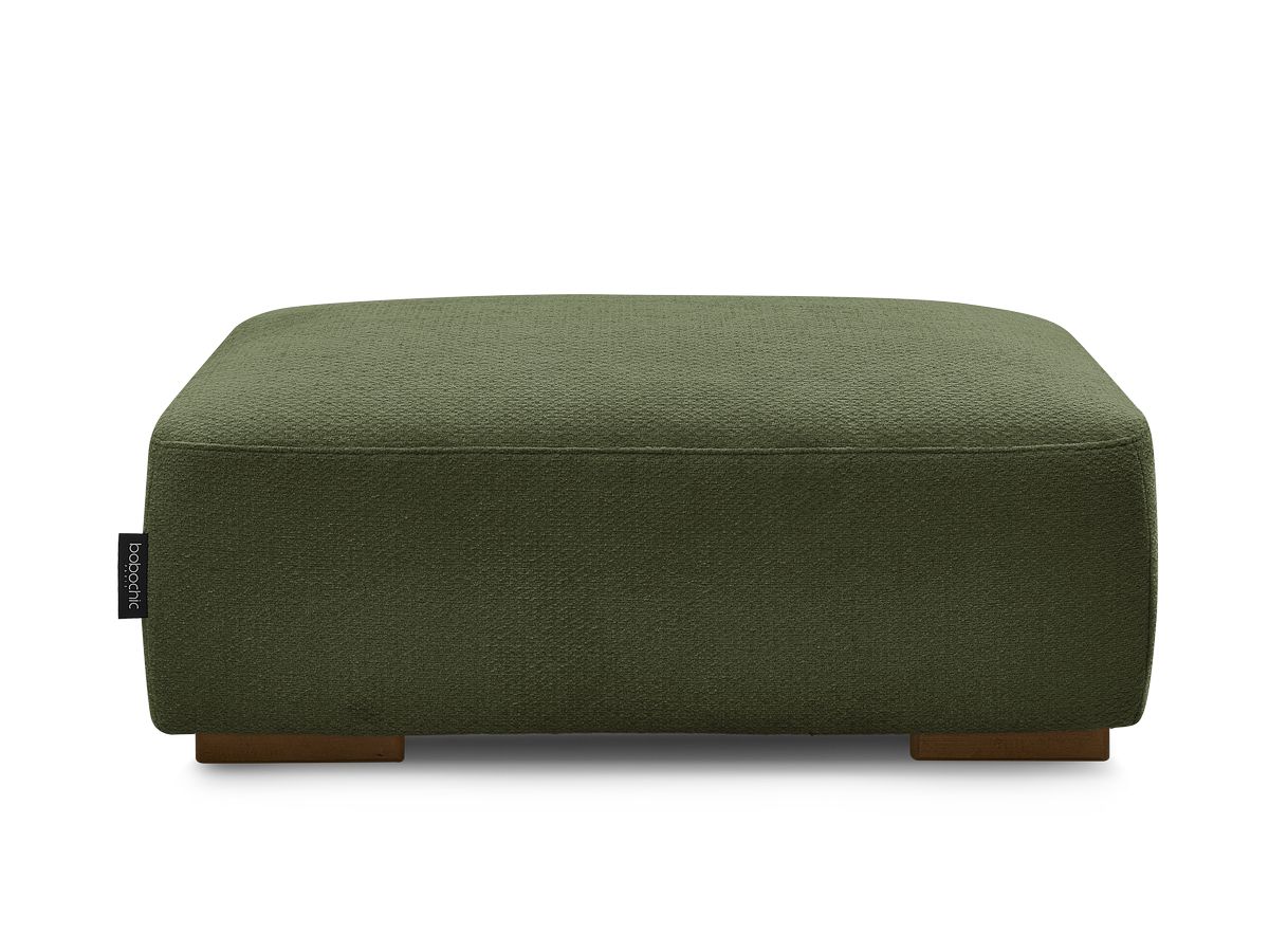 Bobochic Sidonie Pouf Melange-Stoff Grün