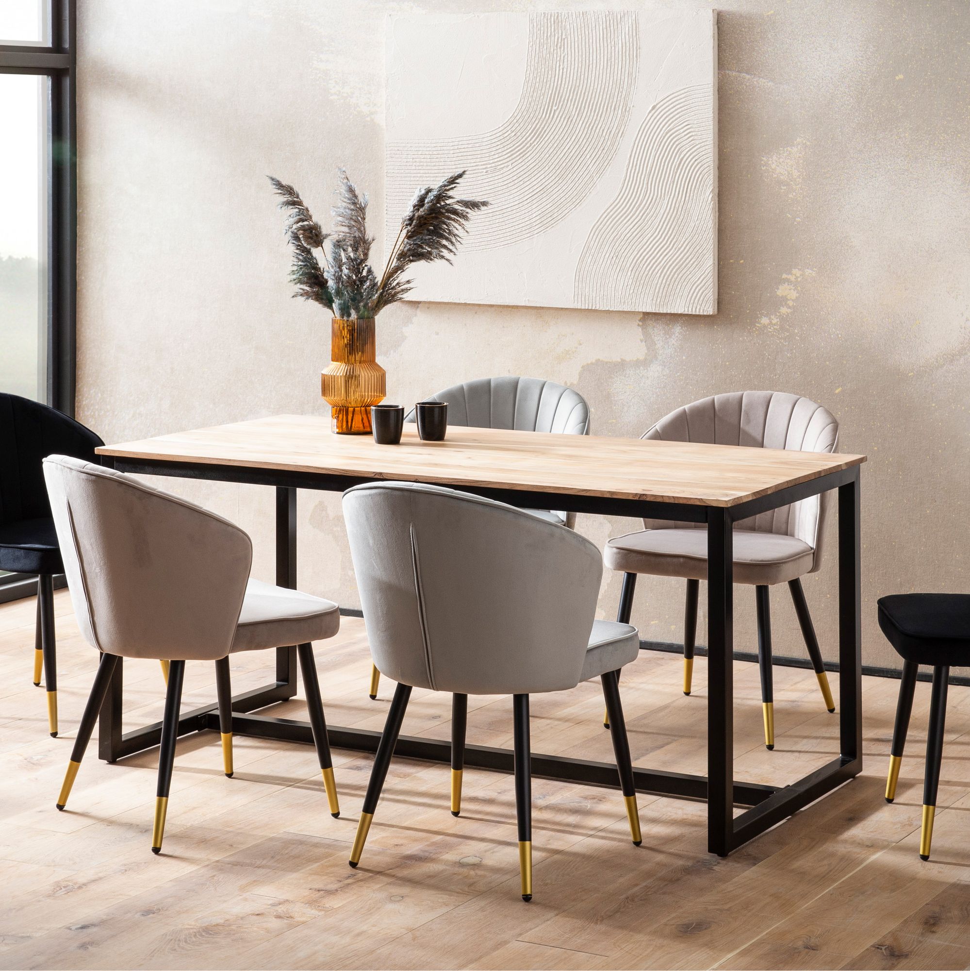 Esstisch Haugsvaer Akazie Massivholz 120 × 60 × 76 cm