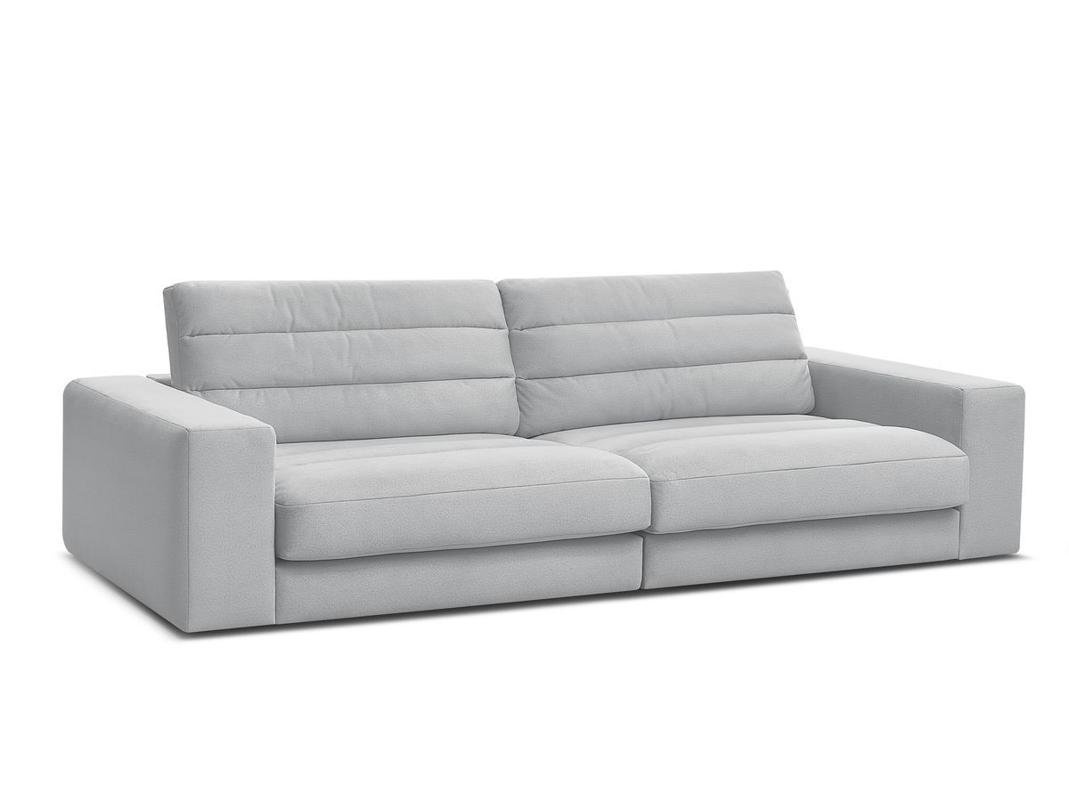 Bobochic Sierra Sofa 3-Sitzer Samt Hellgrau