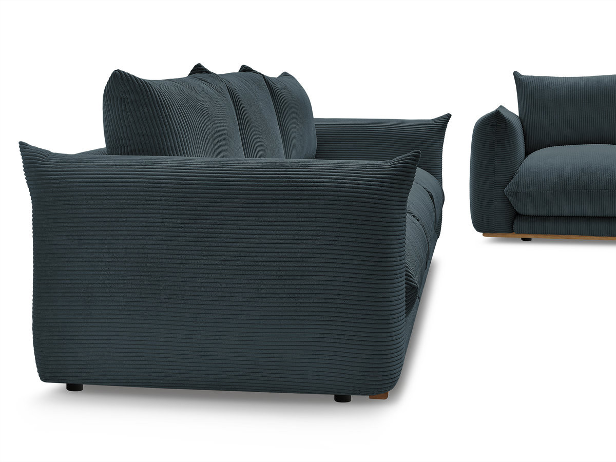 Bobochic Ernest Sofa 5-Sitzer Cordsamt Dunkelblau