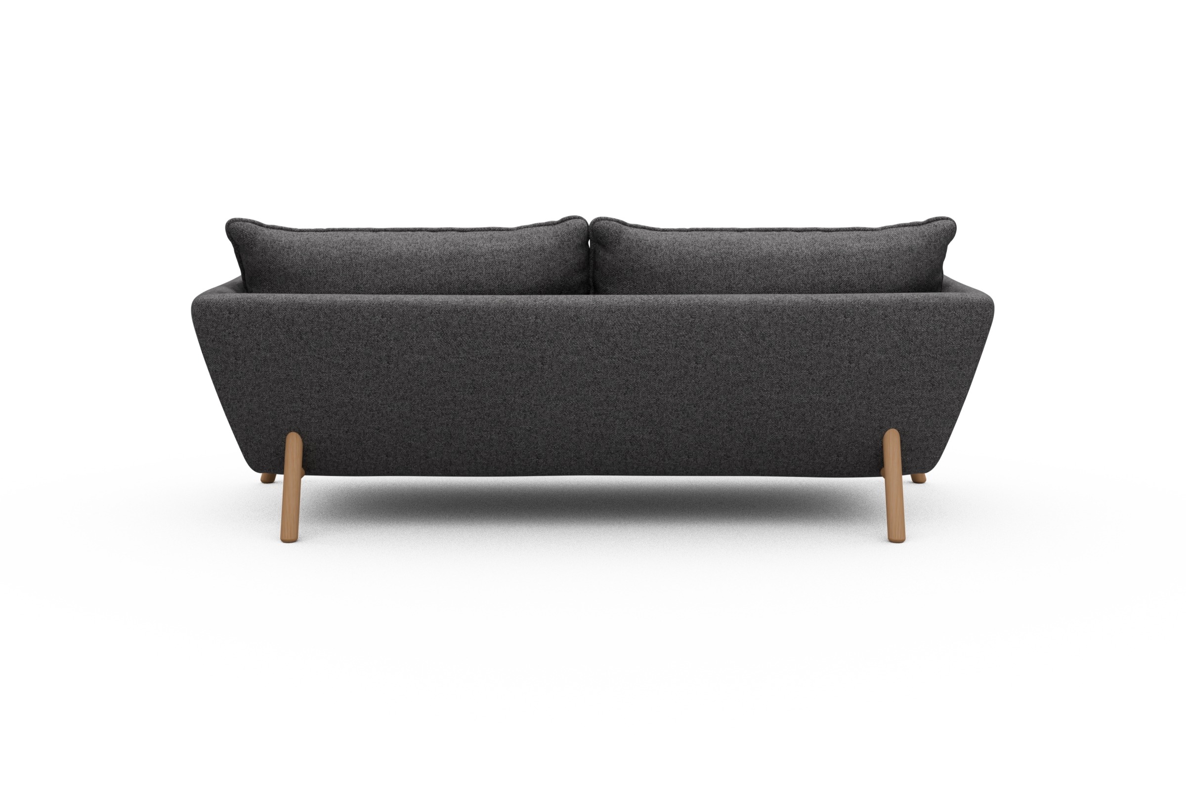 Sofa Emil PREMIUM 3-Sitzer Beinfarbe Eiche Natur Sama-Antracite