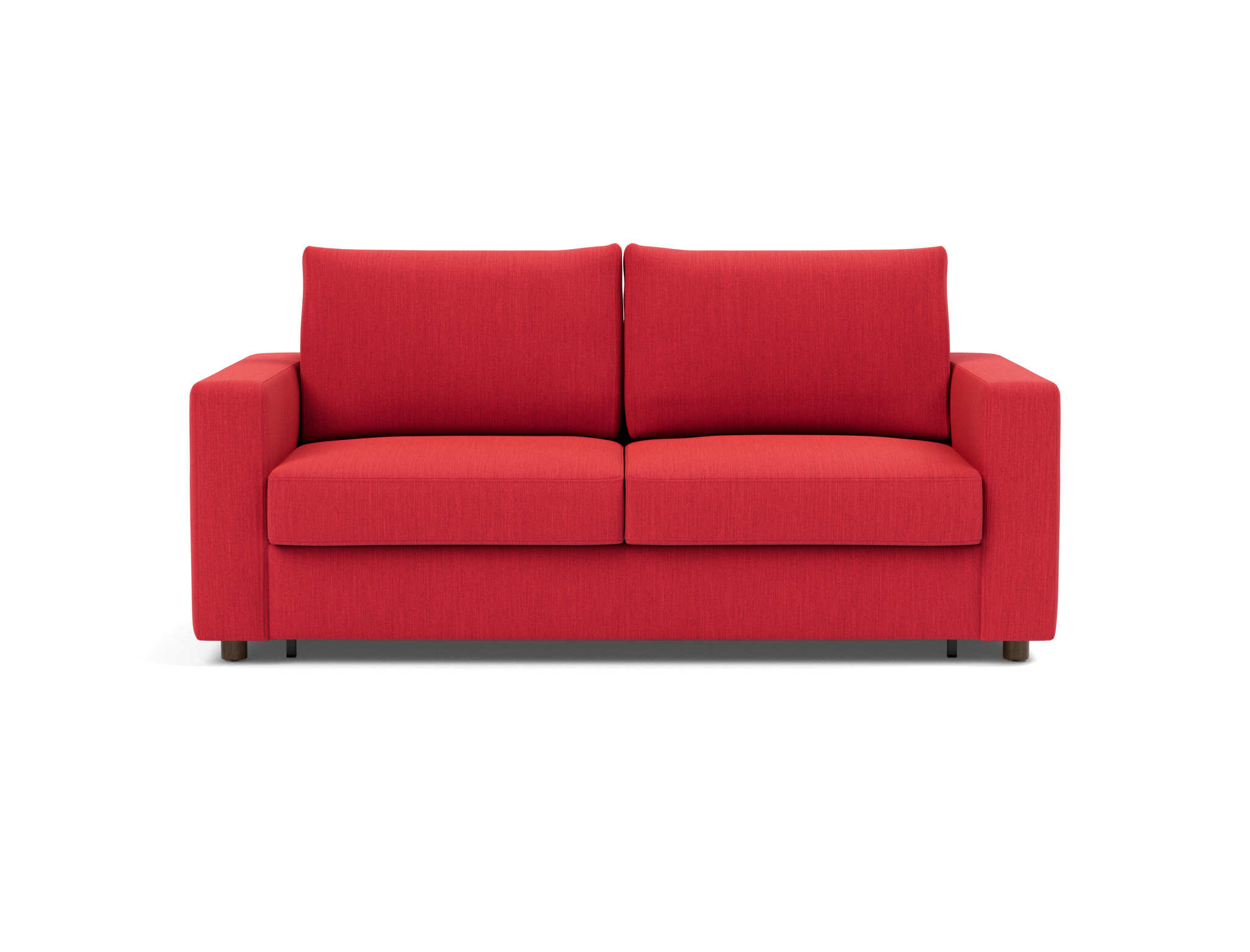 Schlafsofa Neah mit Standard-Armlehnen 160 Flachgewebe Elegance 511-Red