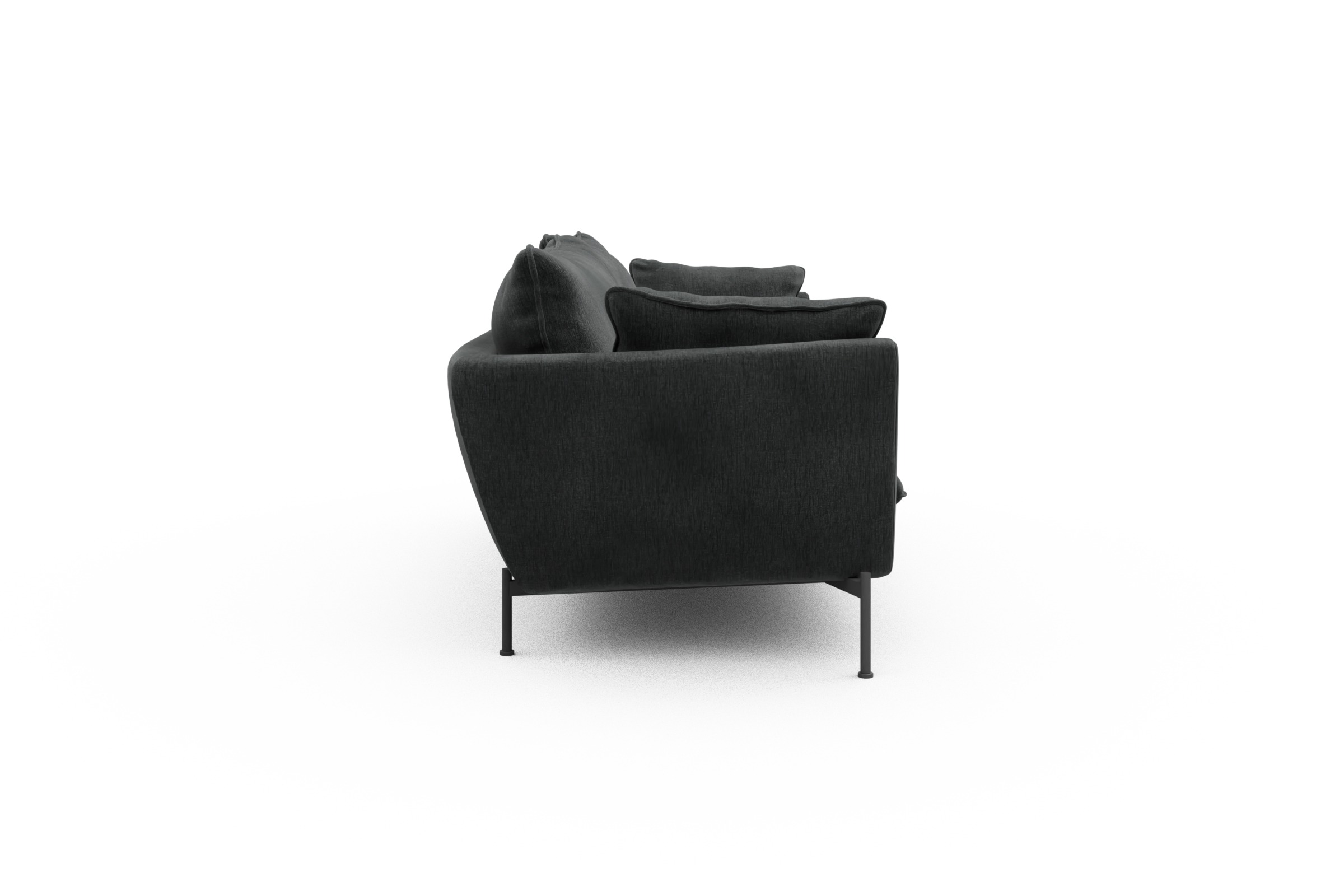 Sofa Anton PREMIUM 3-Sitzer Smooth-Deep-Warm-Grey
