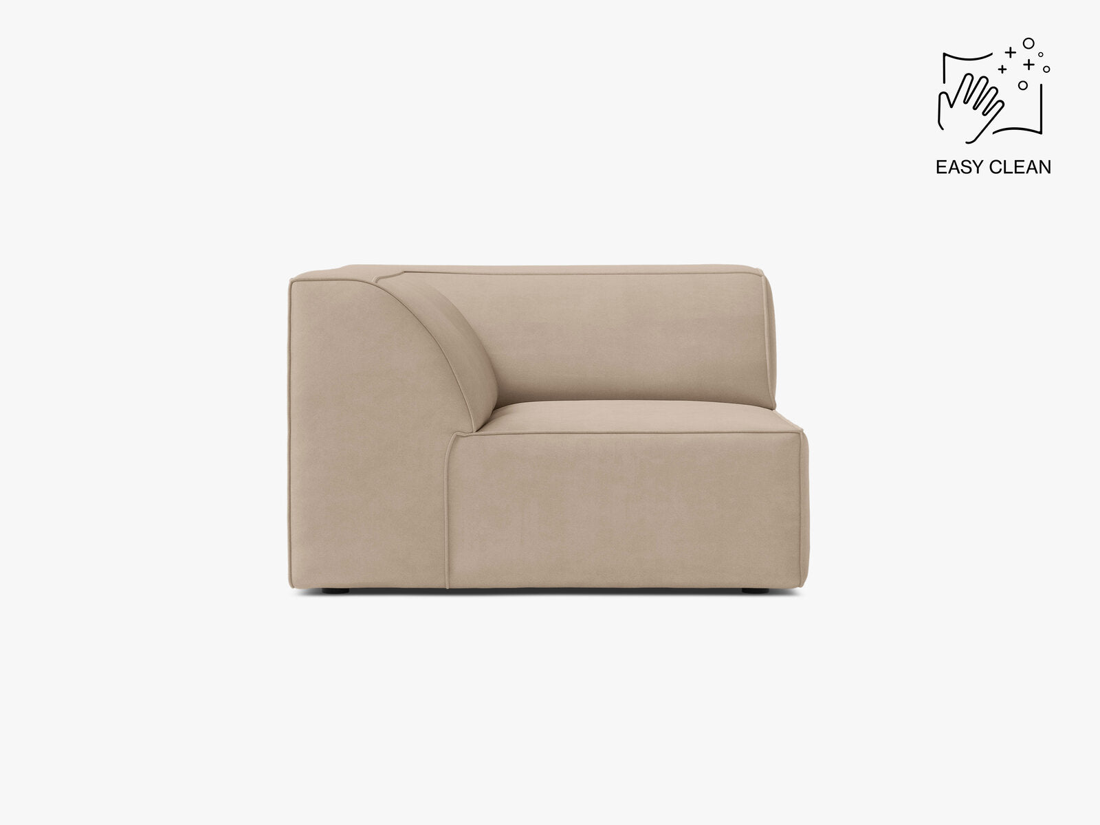 Micadoni Jodie Eckmodul Samt Venus Beige