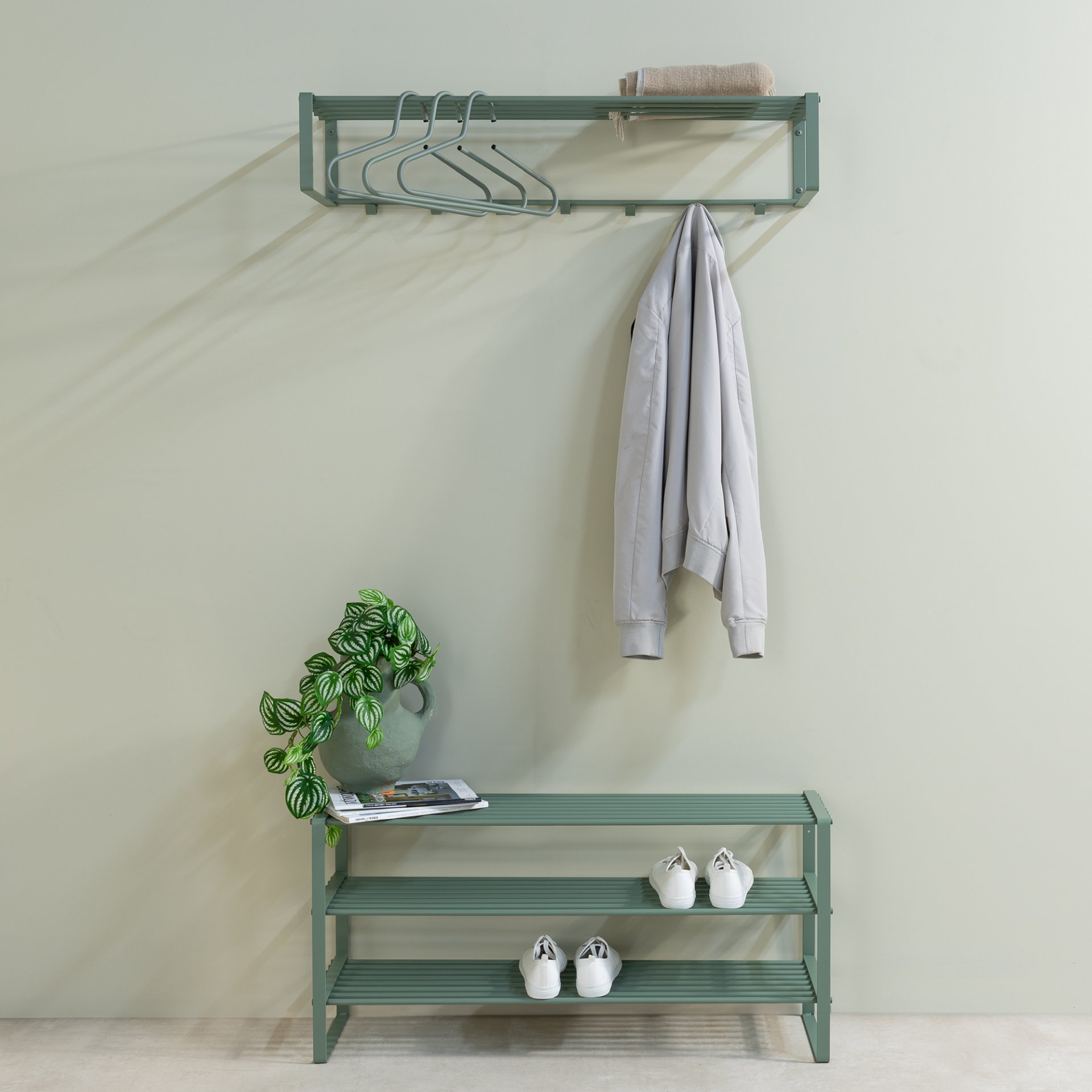 Spinder Design Wandgarderobe Rex 2 XL (100 cm) Dusty Green