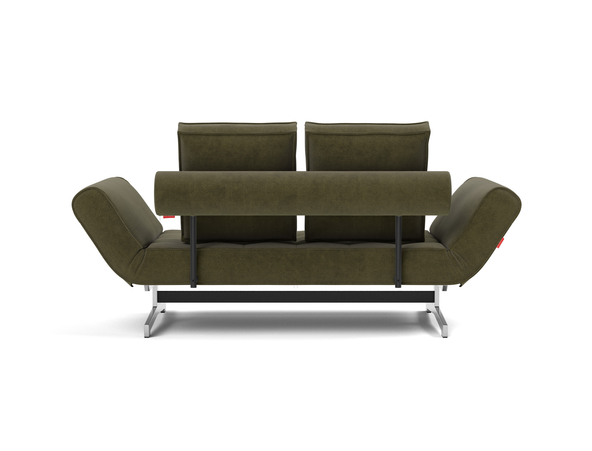 Tagesbett Ghia Kord Cordufine 316-Pine-Green Beine Chrom