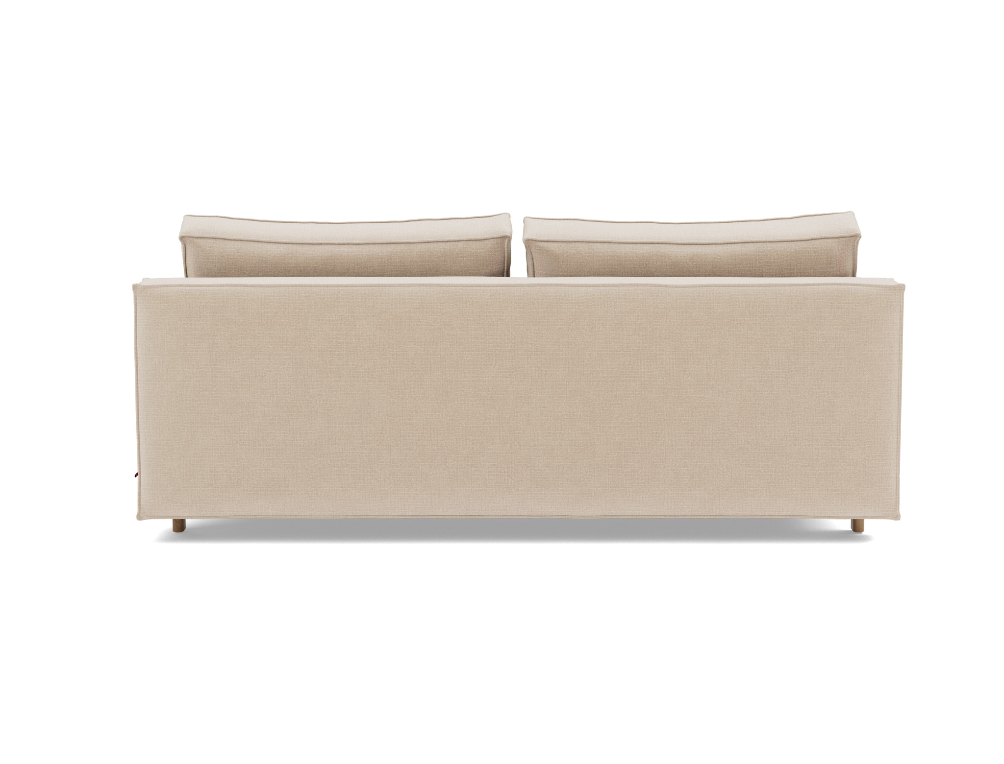 Schlafsofa Sly Chenille Esina 410-Almond-Beige Beine Eiche