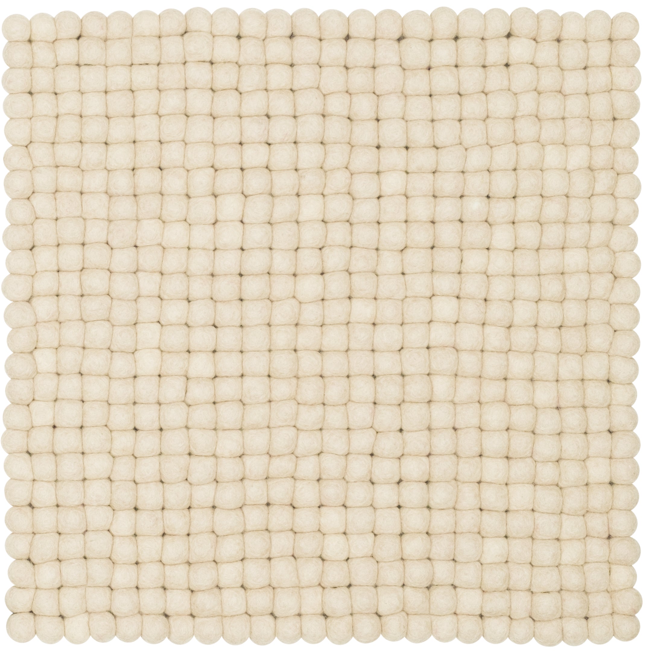 myfelt Levi Filzkugel-Sitzauflage Beige 36 x 36 cm