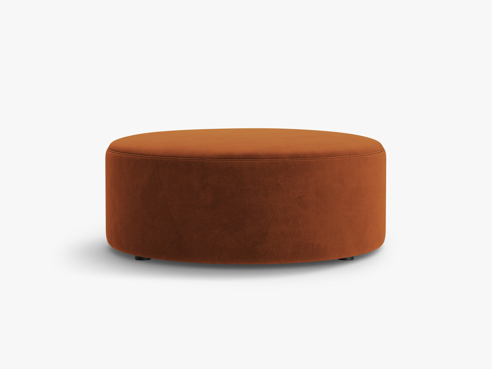 Micadoni Pouf Dia 90cm Samt Salvador Terrakotta