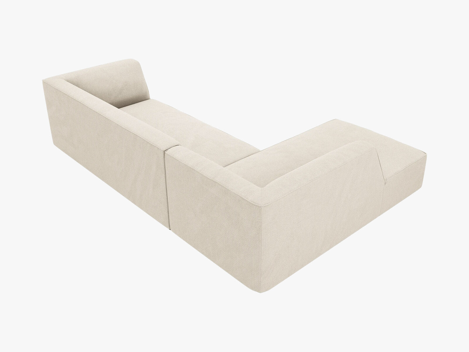 Micadoni 4-Sitzer Modular Sofa Ruby Links Kord Scala Helles Beige