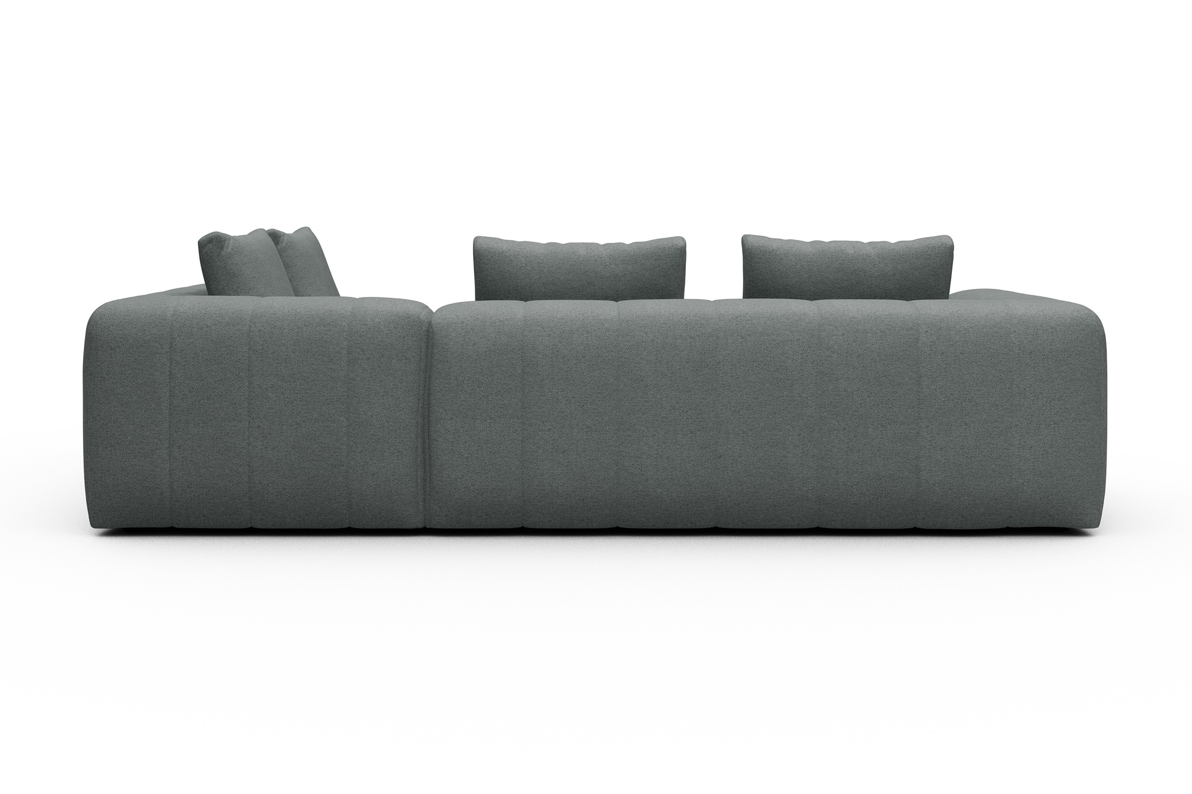 Ecksofa Hugo 2x 2,5-Sitzer Armlehne links Denari-Soft-Grey