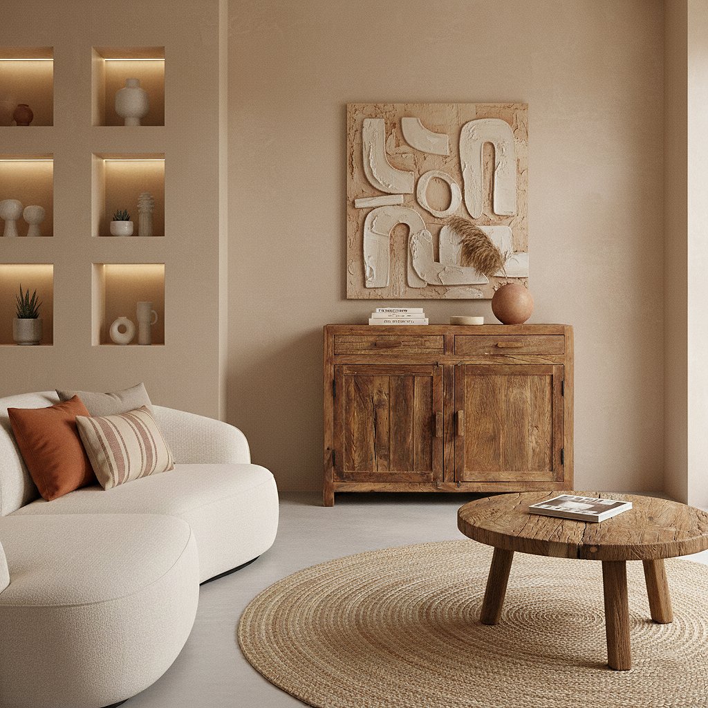 Raw Materials Sideboard Farmwood Recyclingholz 120cm