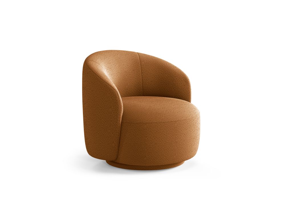 Cosmopolitan Design Drehsessel Savona Boucle Coral Honig