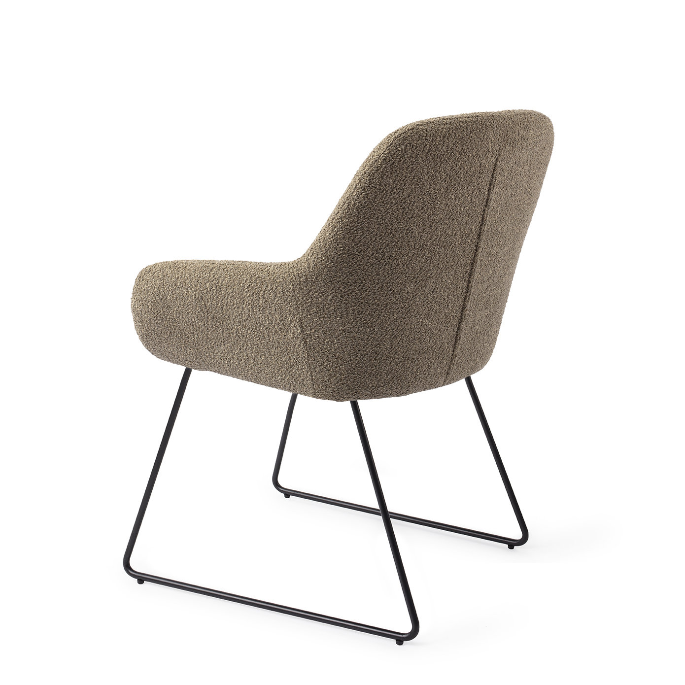 Jesper Home Esszimmerstuhl Kushi Moss Meadow Slide Schwarz