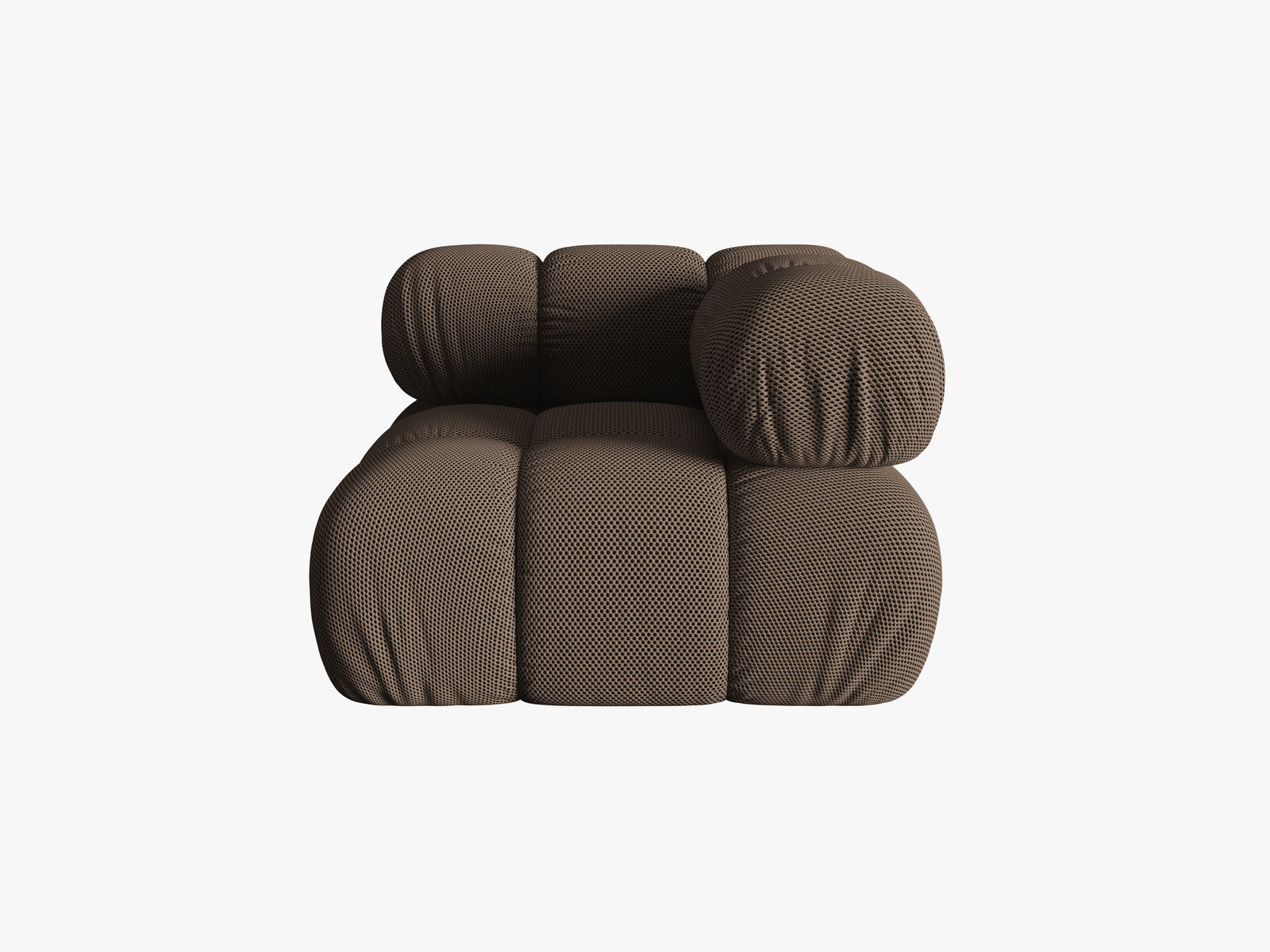 Micadoni symmetrisches Eckmodul Bellis 3D-Stoff Sonic Braun