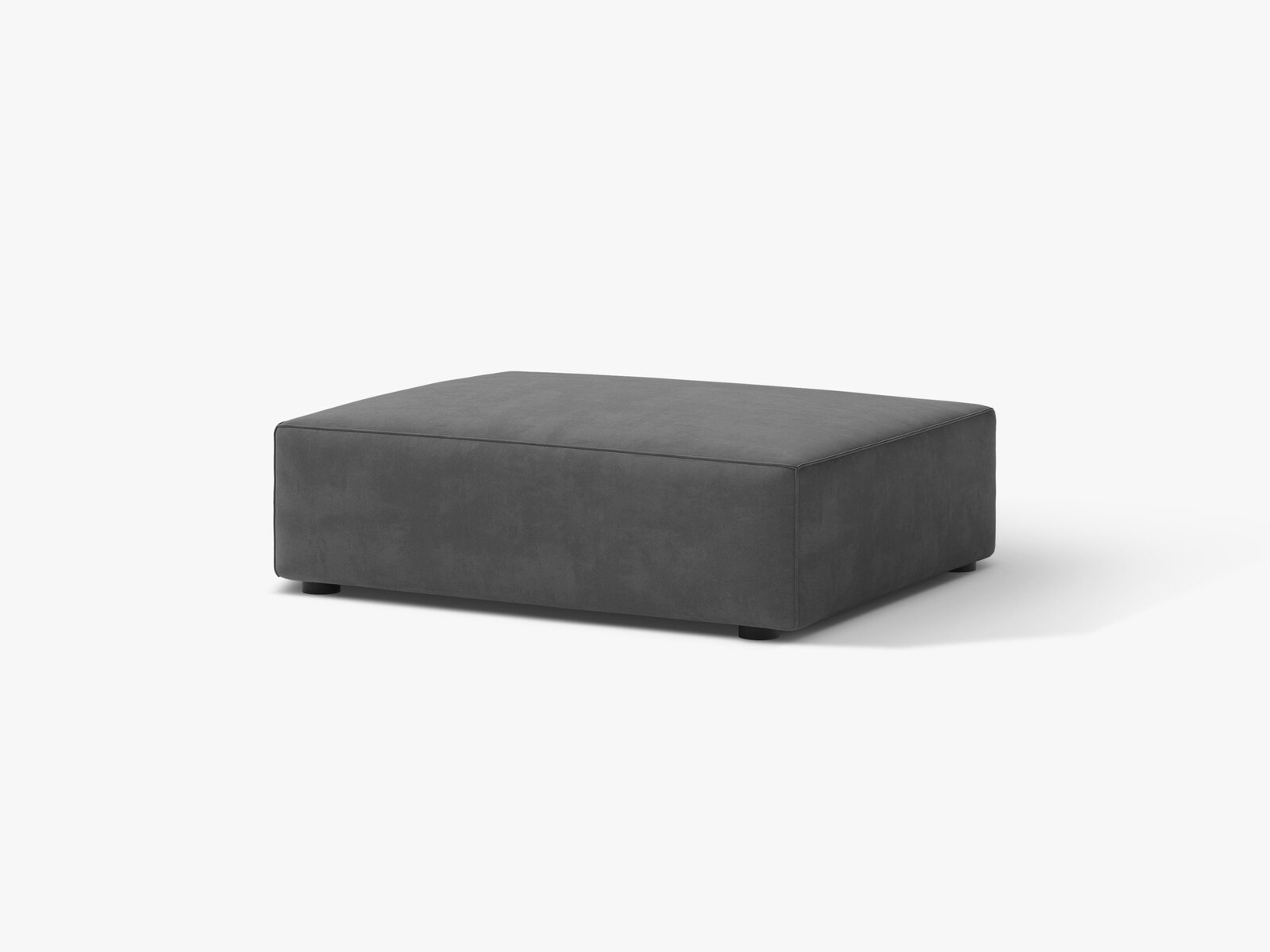 Micadoni Hocker Jodie 1-Sitzer Samt Venus Grau