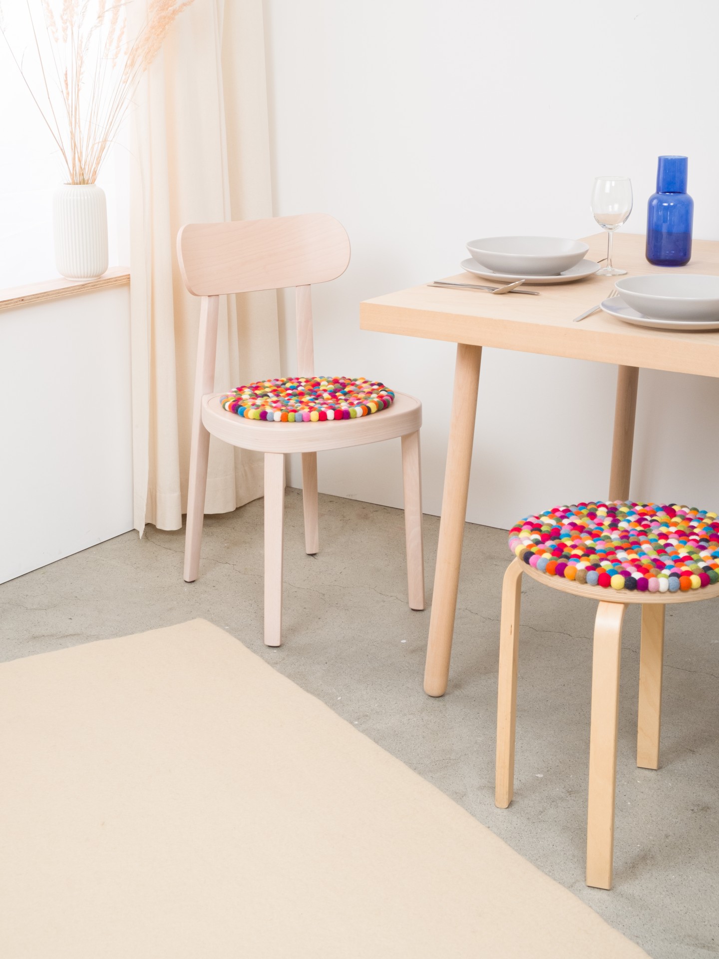 myfelt Lotte - Filzkugel Sitzauflage rund