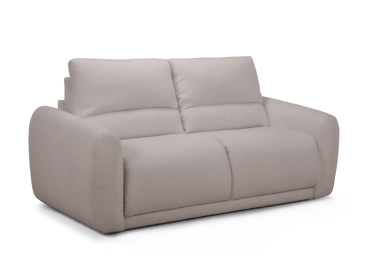 Bobochic Minorque Schlafsofa 2,5-Sitzer Chenille Beige, Liegefläche 160 × 200 cm