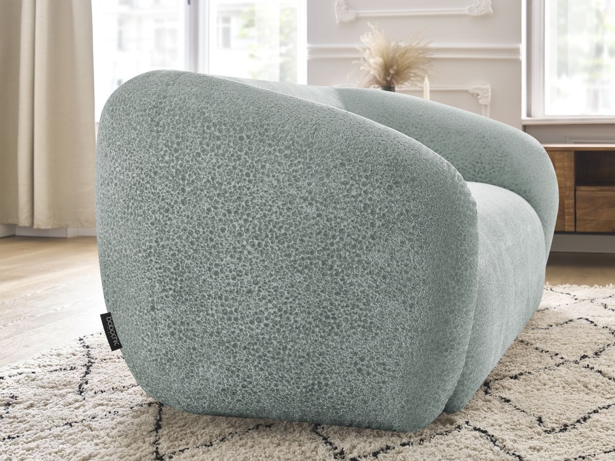 Bobochic Celine Sofa 2-Sitzer Strukturstoff Hellblau
