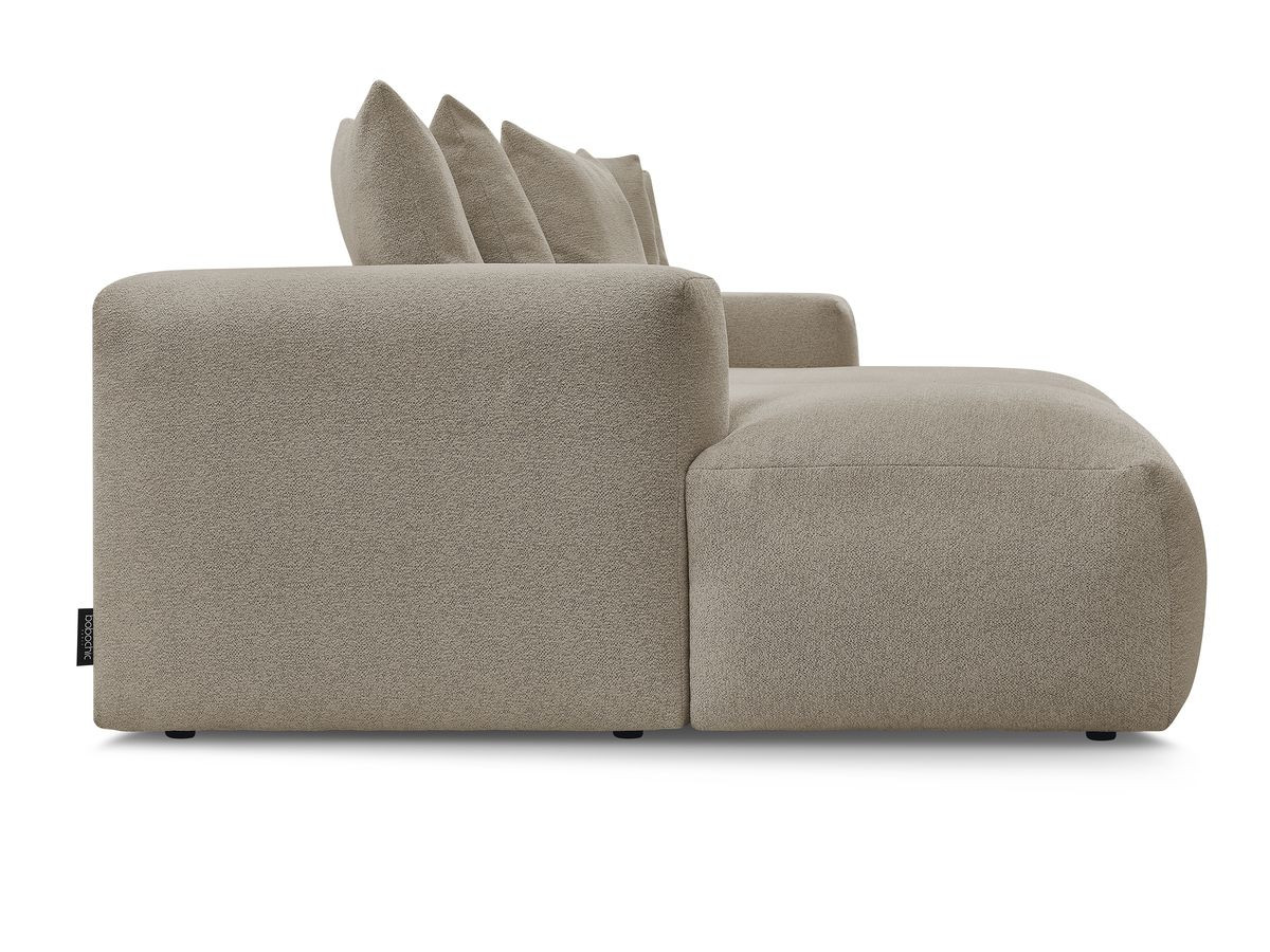 Bobochic Voltaire Sofa 4-Sitzer 248 × 170 cm Melange-Stoff Taupe