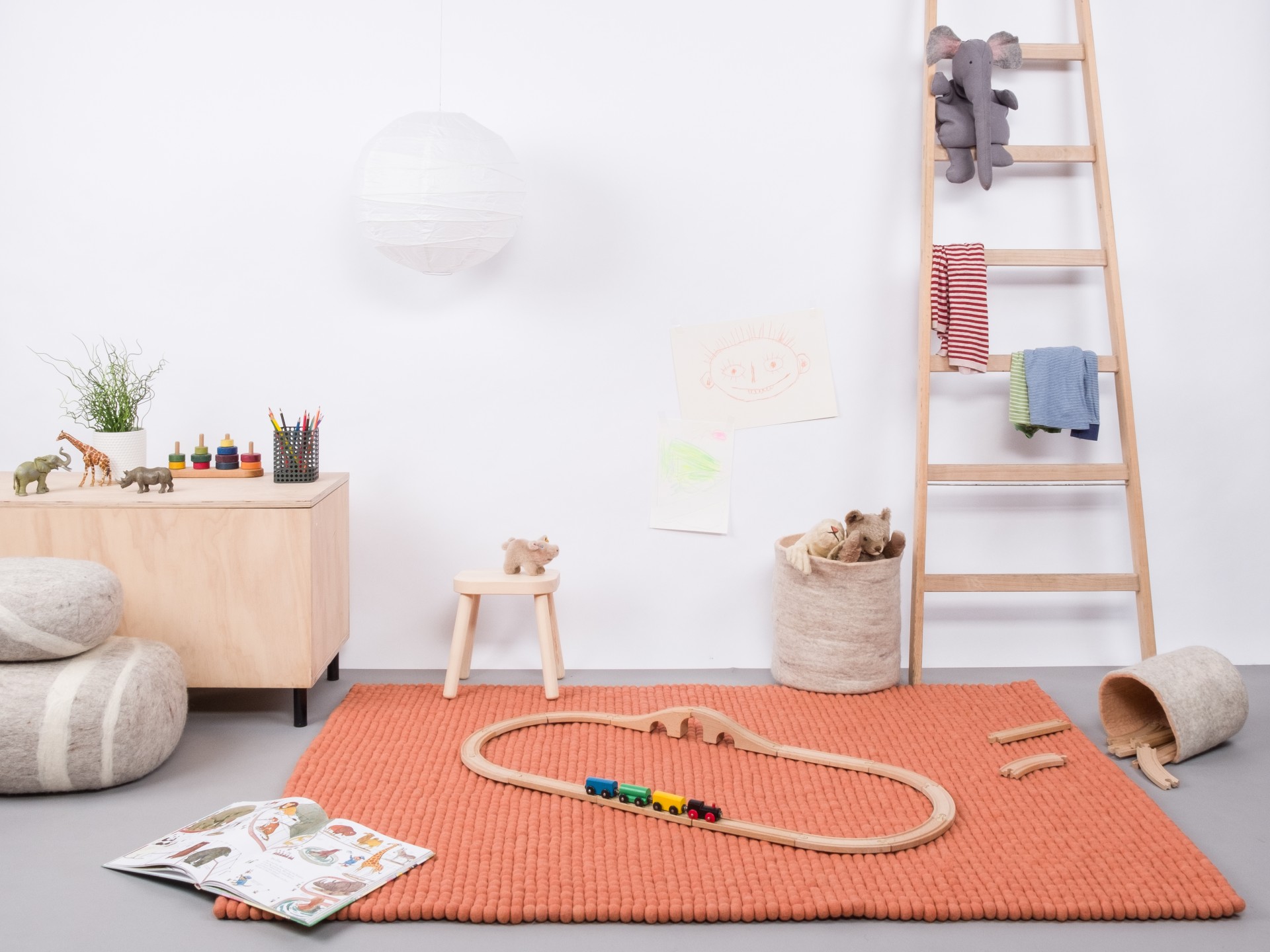 myfelt Lea Filzkugelteppich - 50x70 cm