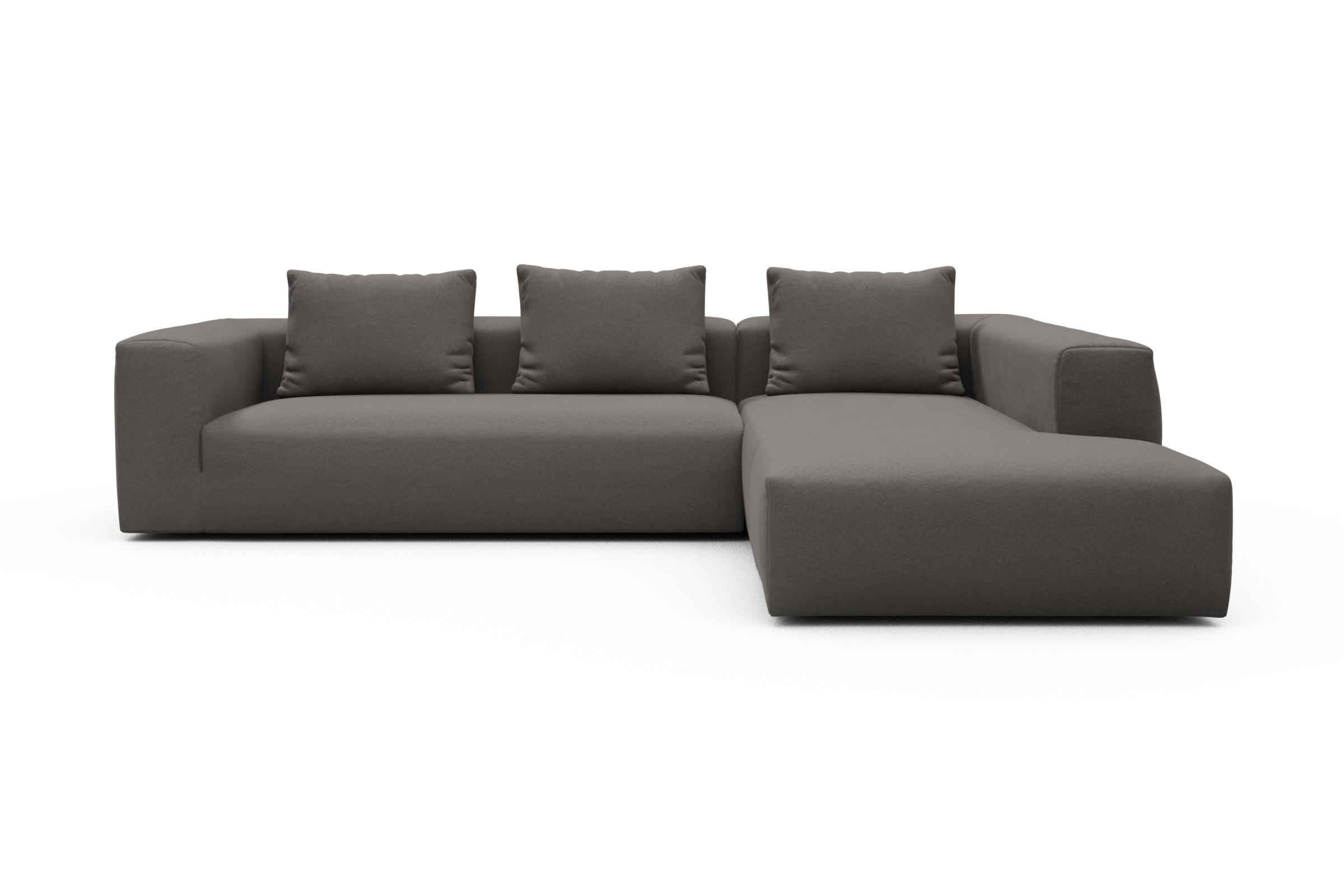 Skandi Home Ecksofa Fred Relax-Ecke rechts mit 2,5-Sitzer Satya-Taupe moebelfaktor
