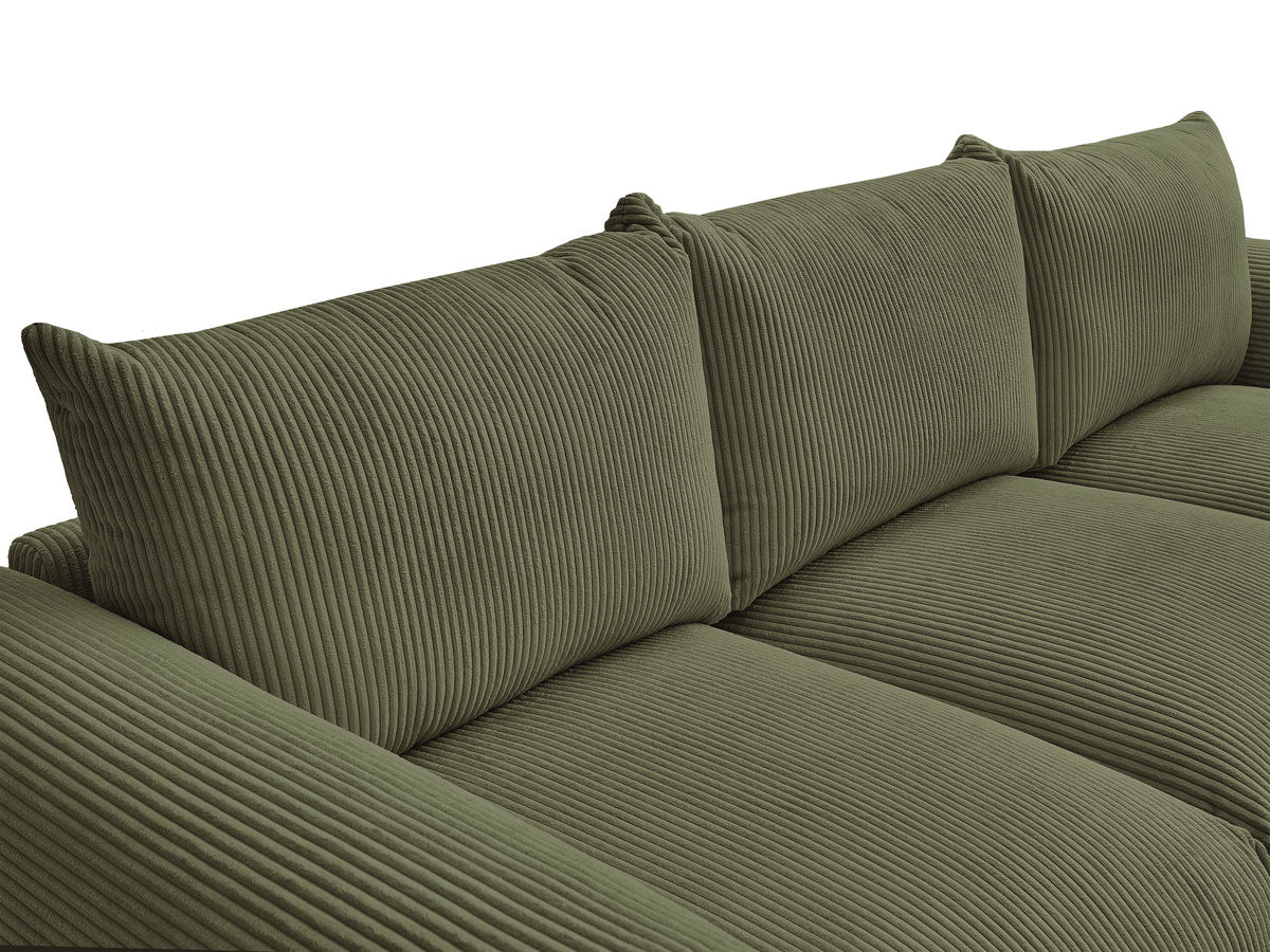 Bobochic Ernest Sofa 3-Sitzer 266 × 106 cm Cordsamt Grün