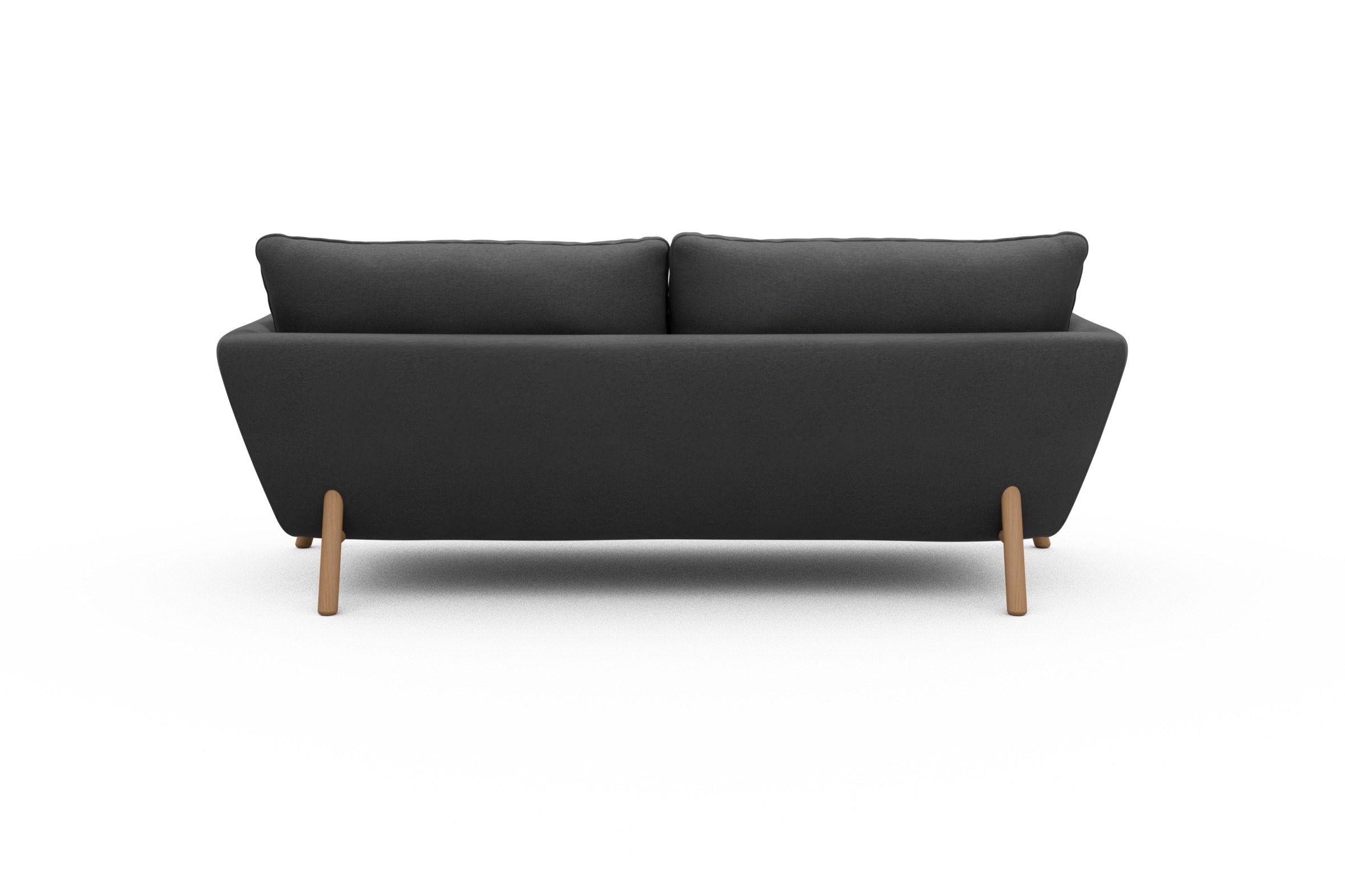 Sofa Emil 3-Sitzer Beinfarbe Eiche Natur Satya-Zinc