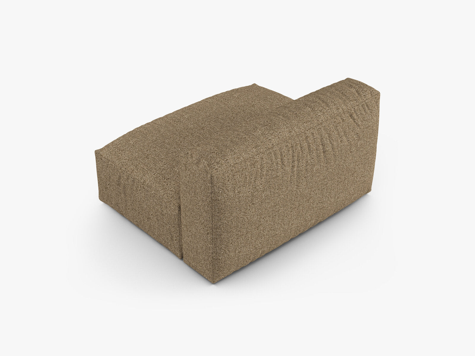 Micadoni Mittelmodul Martina 1-Sitzer Groß 90cm Sitztiefe Boucle Monet Cappuccino