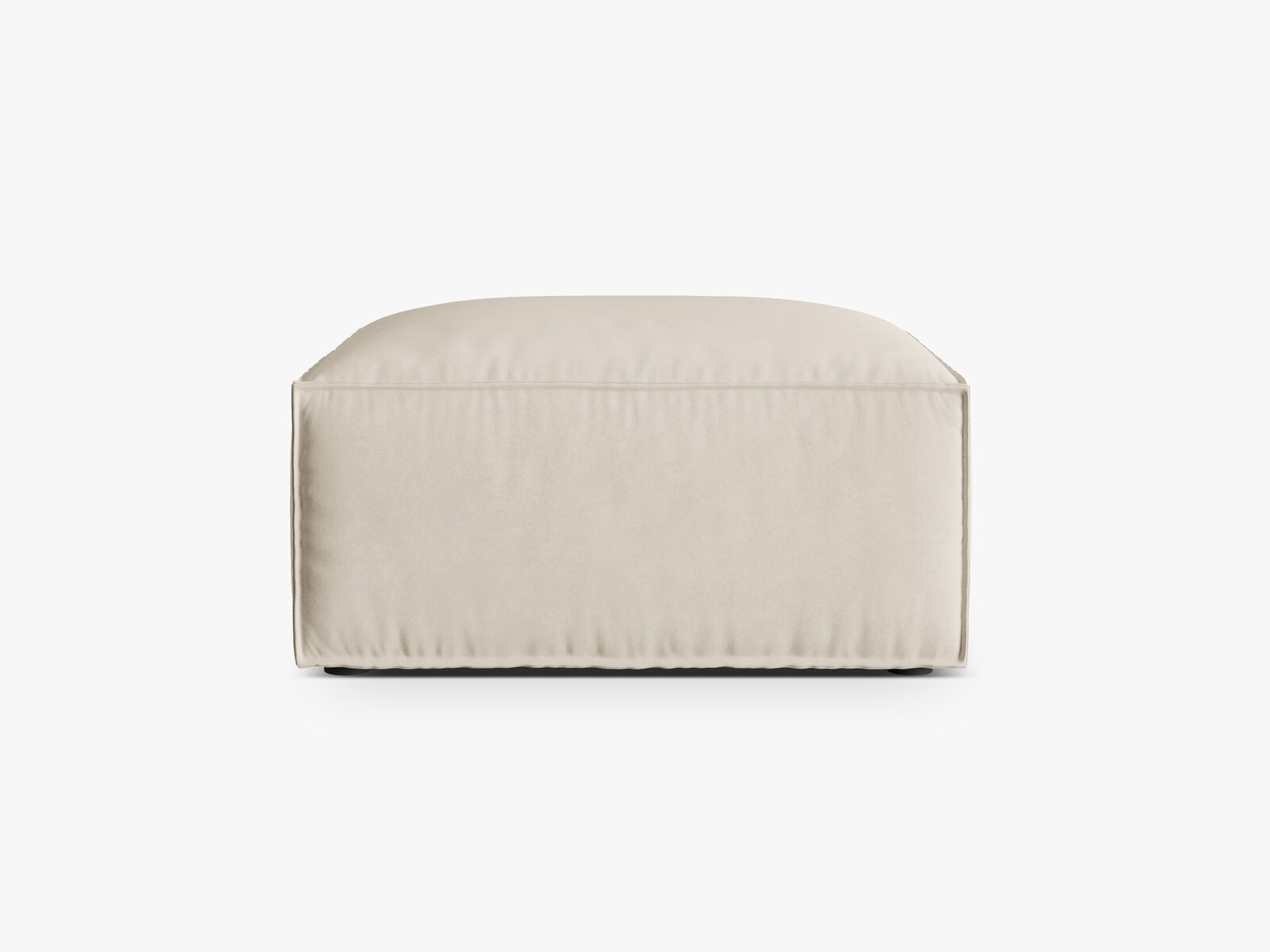 Micadoni Hocker Nuria 1-Sitzer Samt Beige
