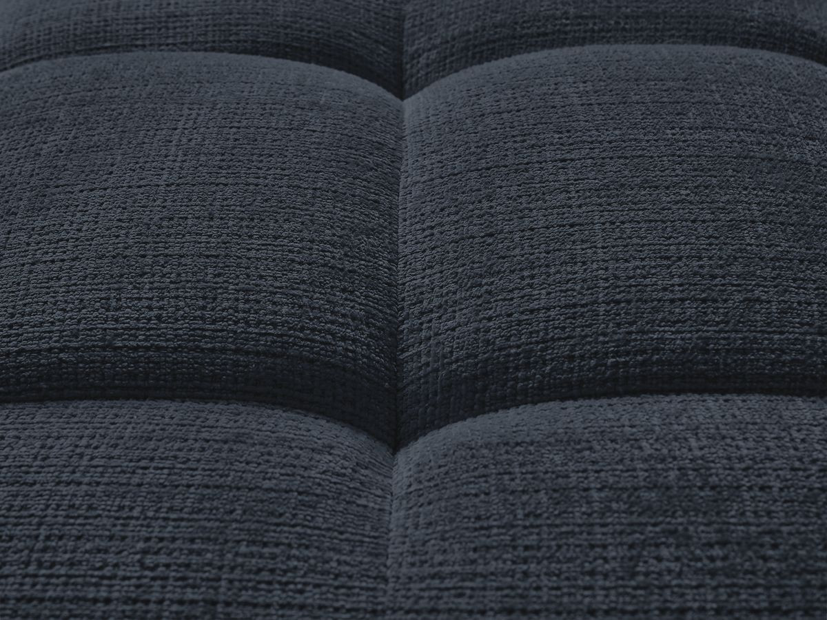 Bobochic Ivane Pouf Strukturstoff Dunkelblau